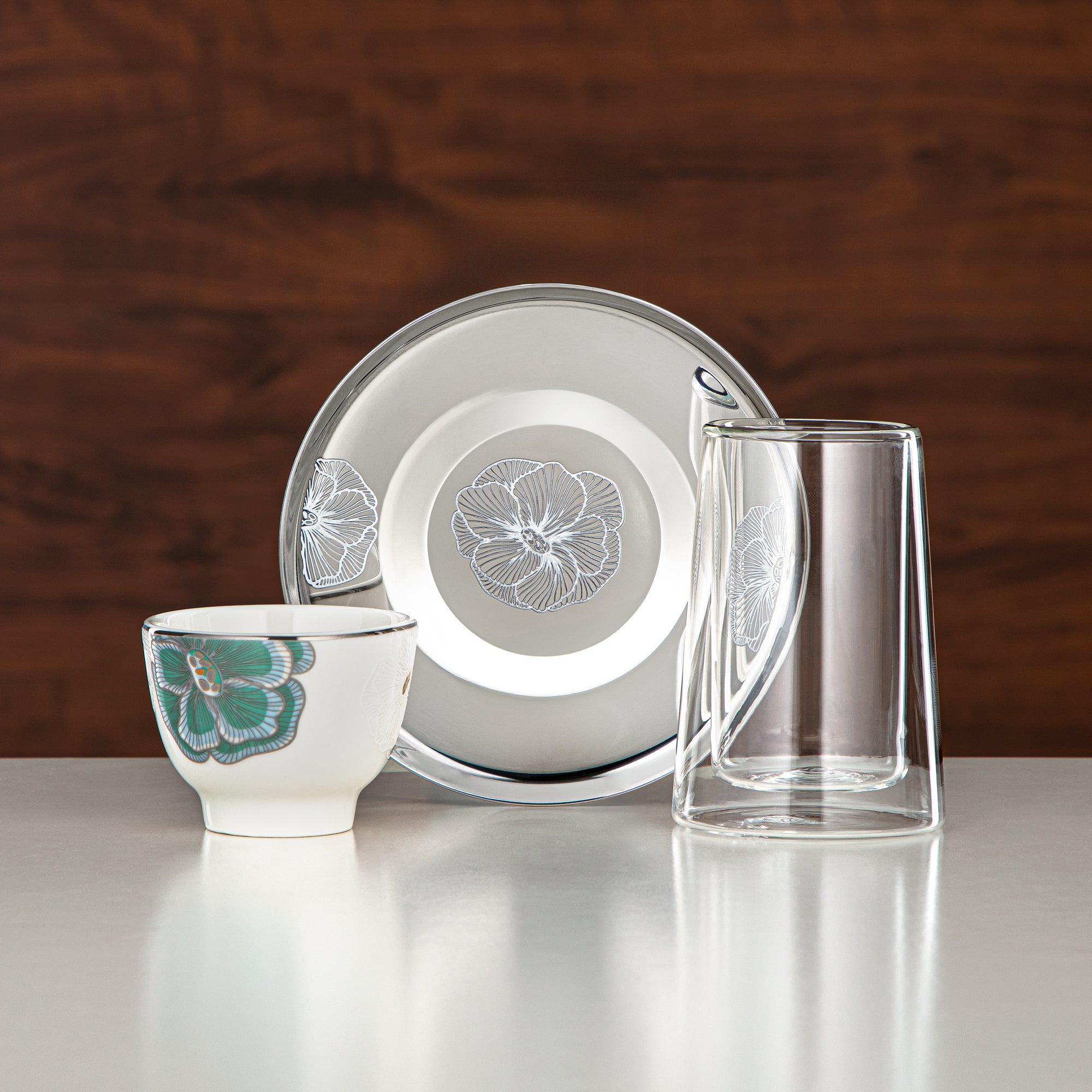 Almarjan Vacuum Flask Set 20 Pieces | Matt Silver 1L + 1L (GOK-S-MS-MS + 18PCS-12257-3) – Elegant Serving | Gatherings, Special Occasions, Ramadan, Eid