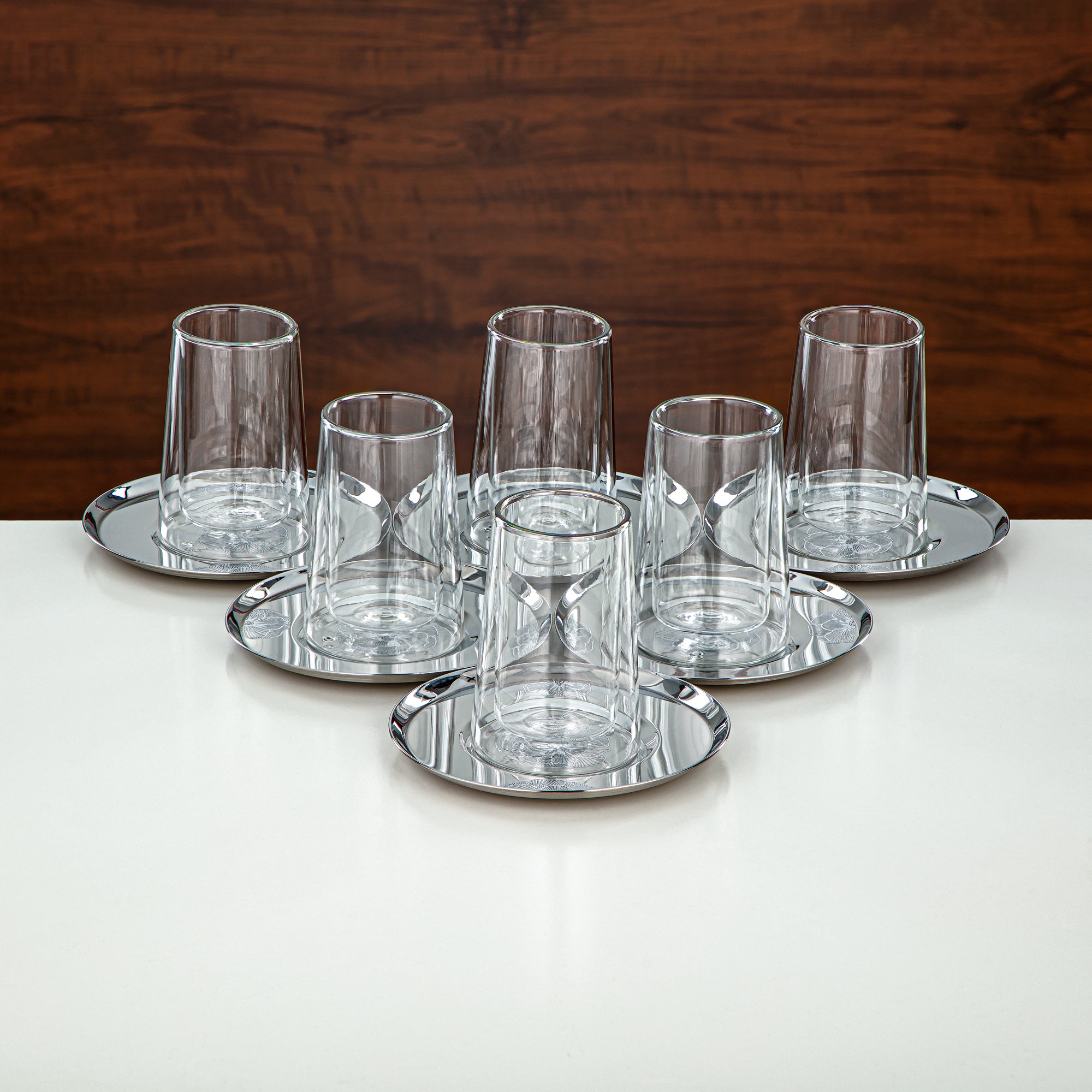 Almarjan Vacuum Flask Set 20 Pieces | Matt Silver 1L + 1L (GOK-S-MS-MS + 18PCS-12257-3) – Elegant Serving | Gatherings, Special Occasions, Ramadan, Eid