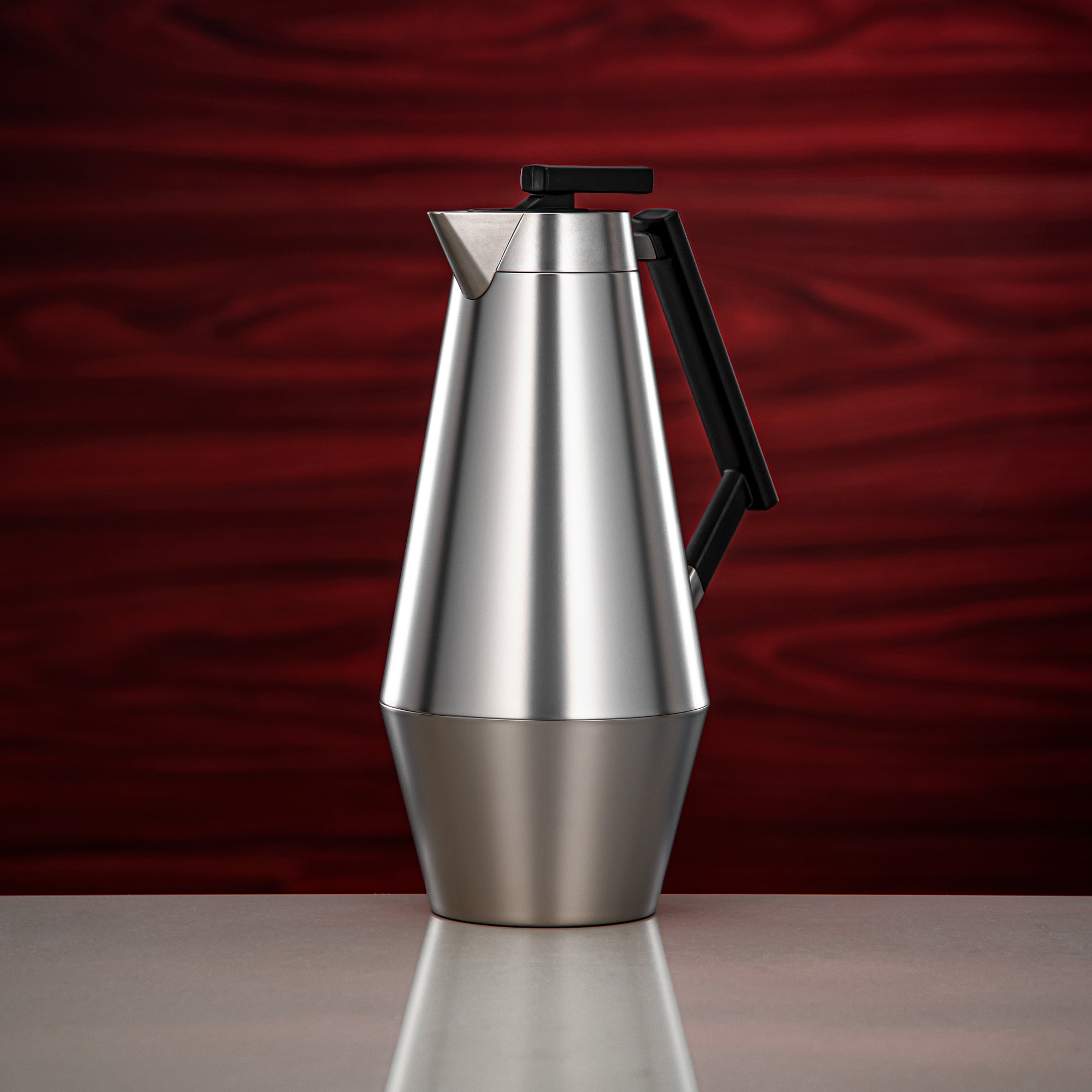 طقم ترامس المرجان 0.7 لتر و1 لتر مطفي نيكل ومطفي أسود