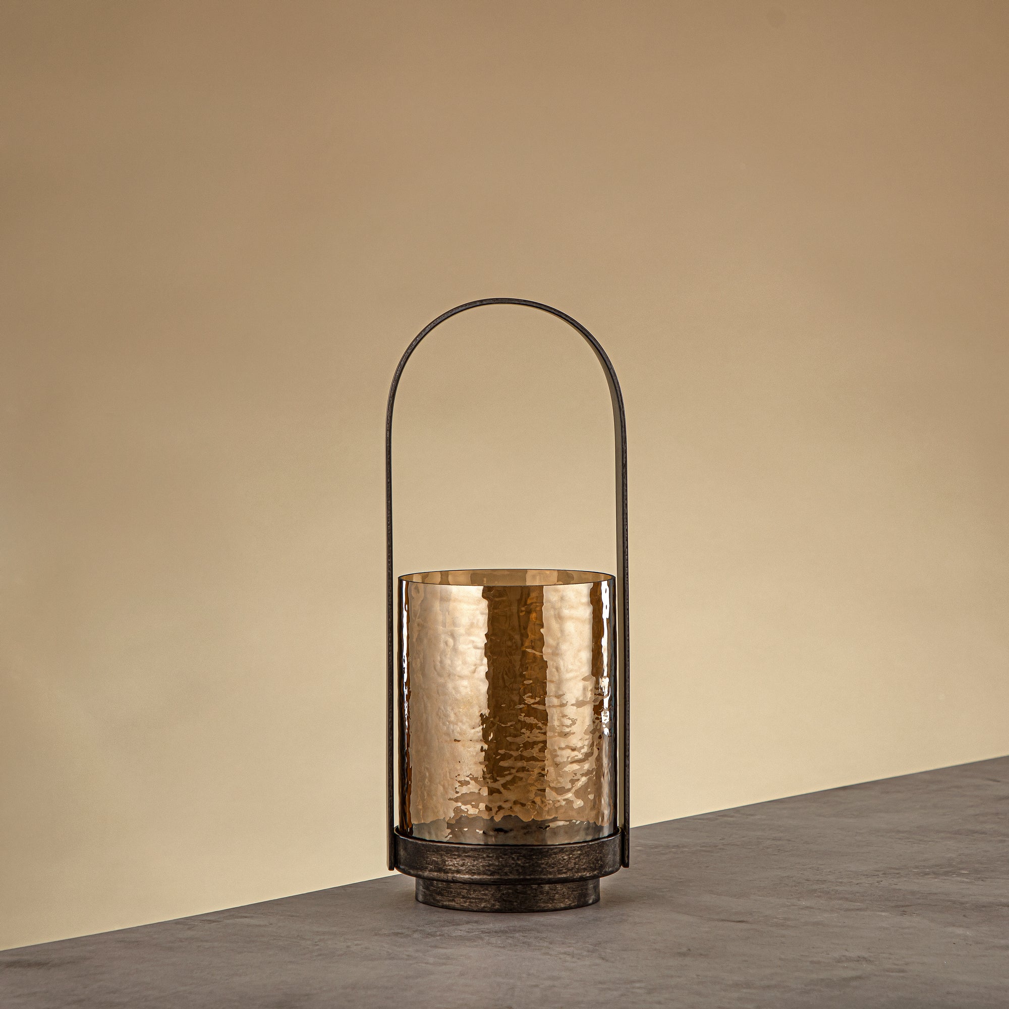 Almarjan Hurricane Lantern 32cm Vintage Silver