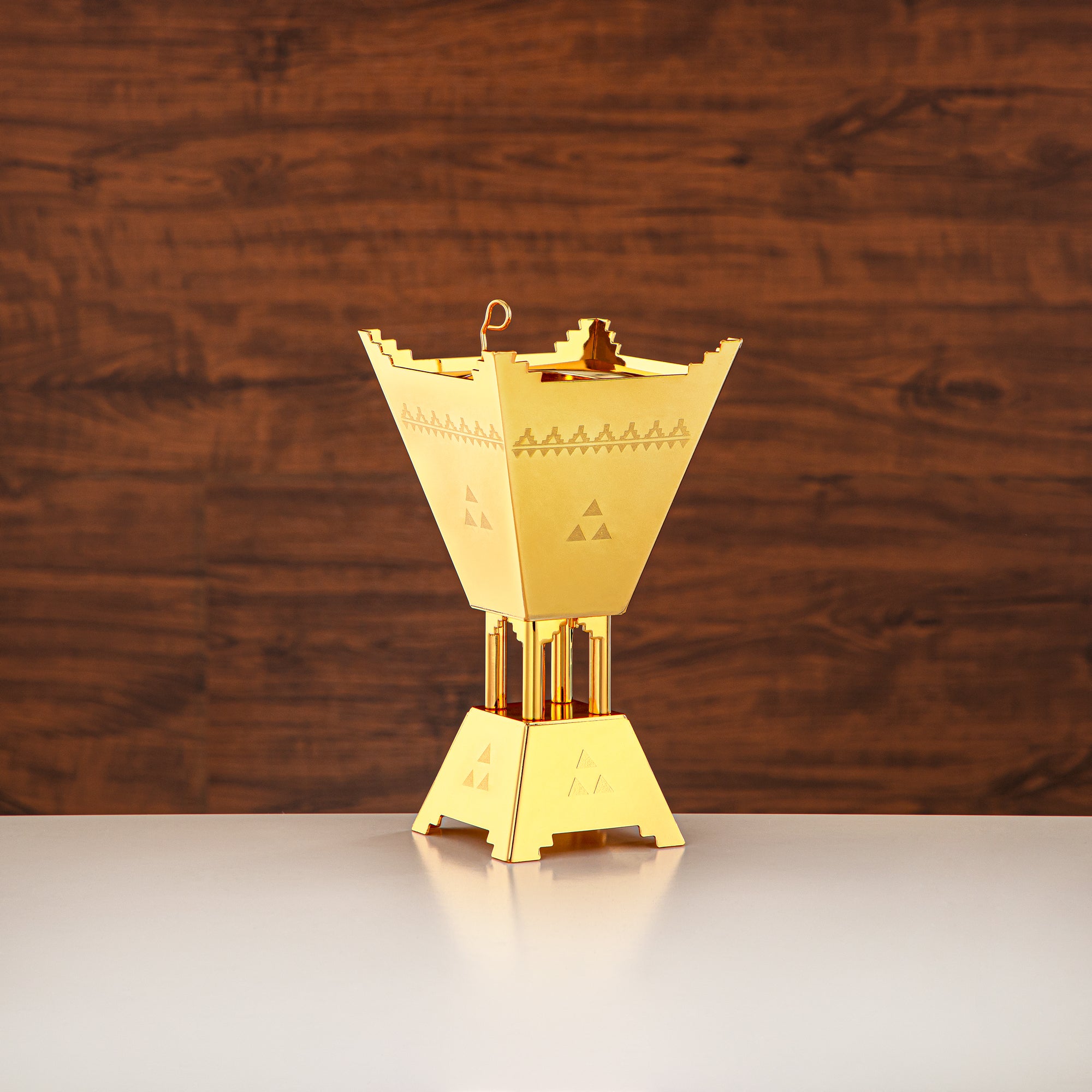 مبخرة المرجان 11 سم ذهبية - HT2411016