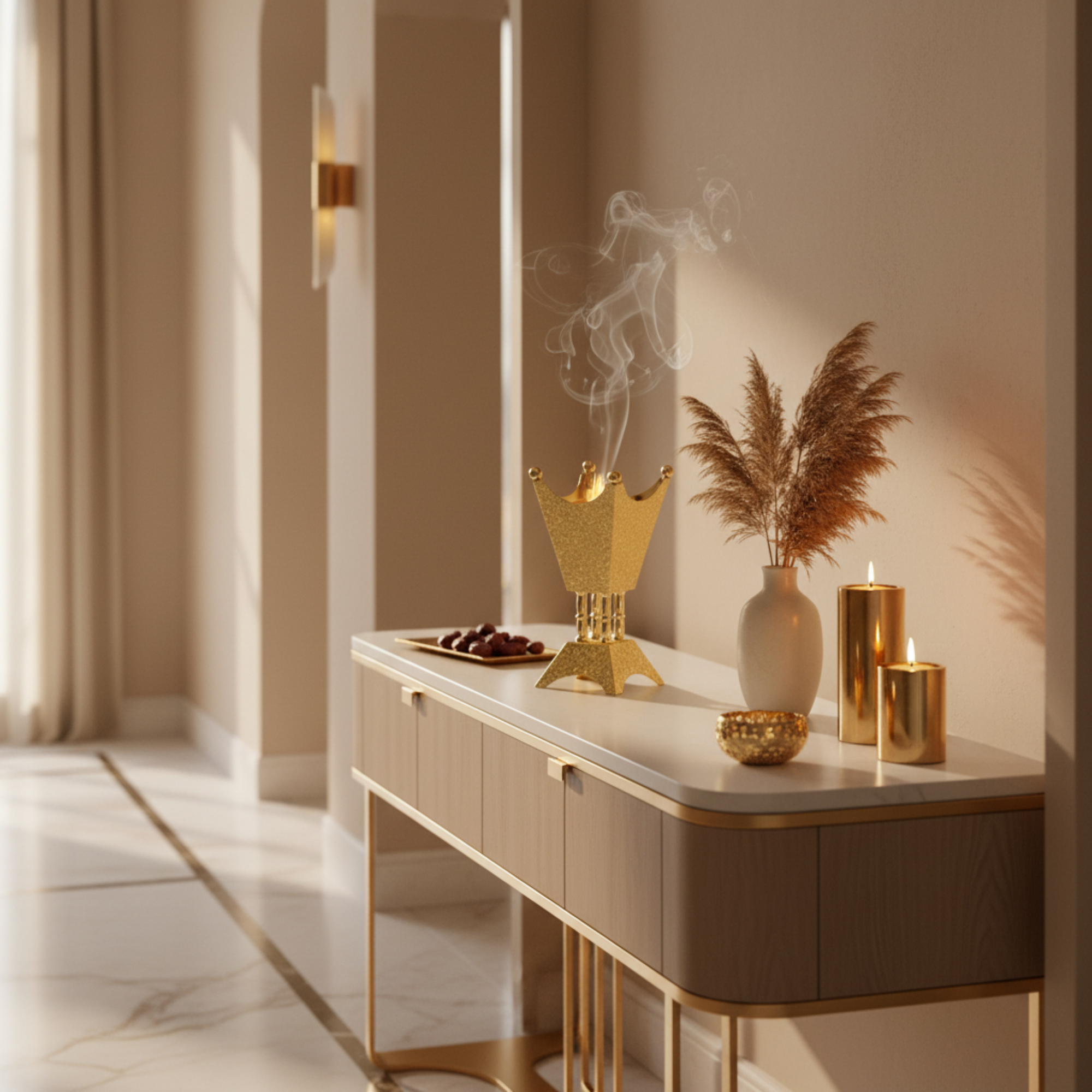 Almarjan Incense Burner Copper 22cm