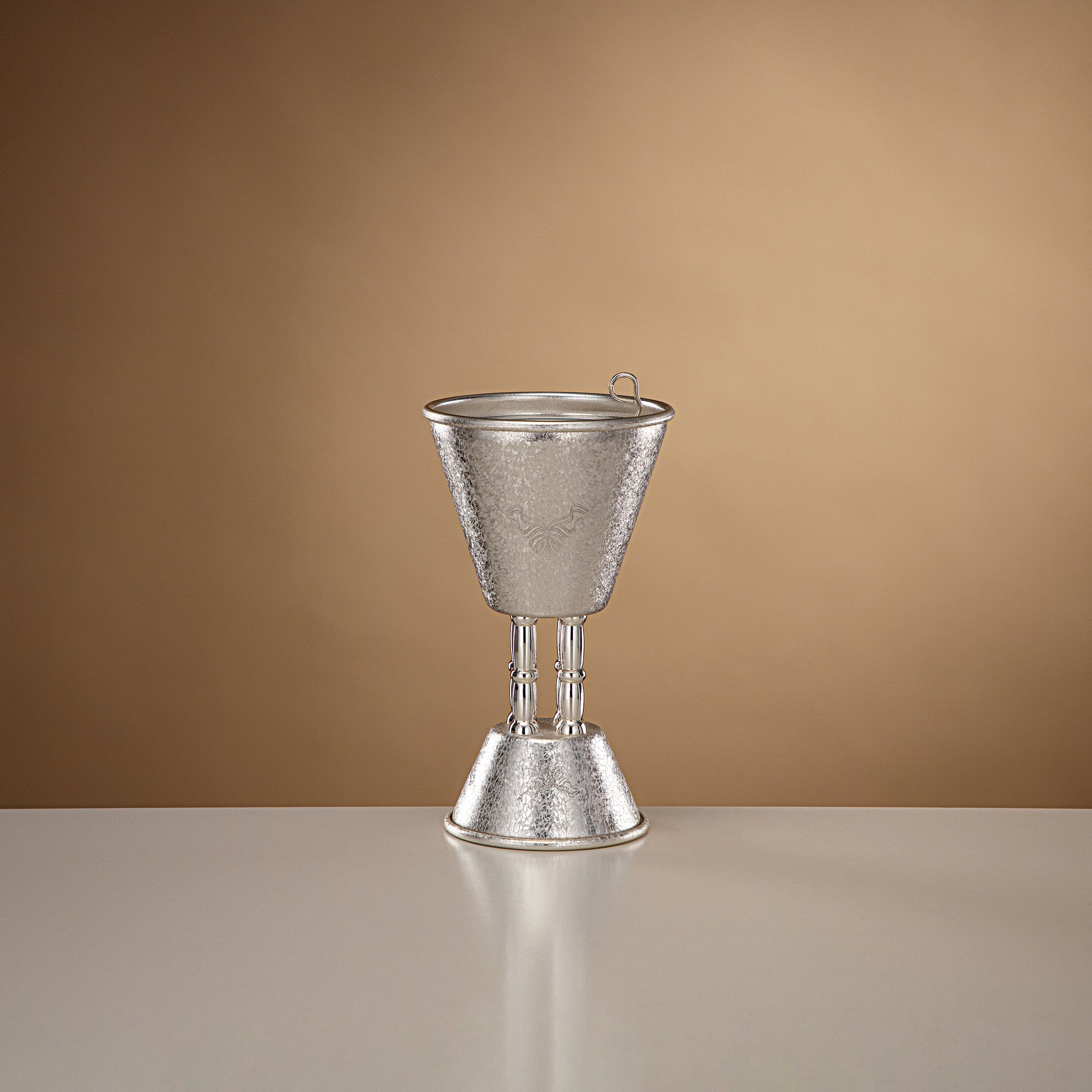 مبخرة المرجان فضية بتصميم متشقق 18 سم