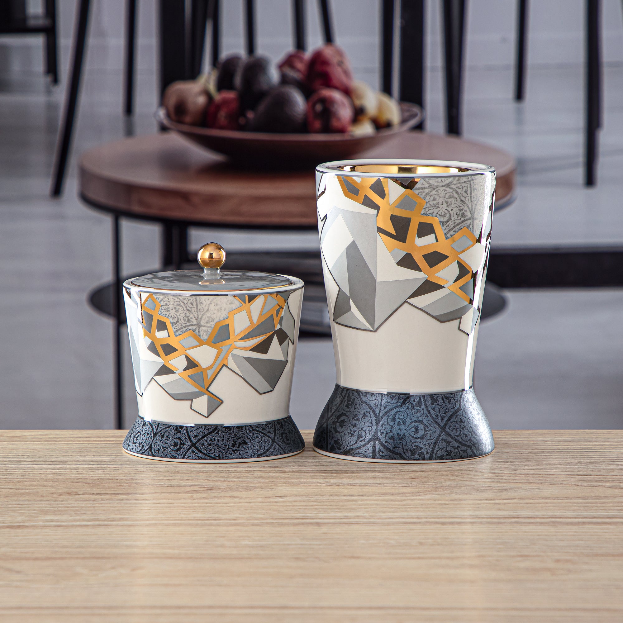 طقم مبخرة المرجان 3 قطع بورسلين - 1235