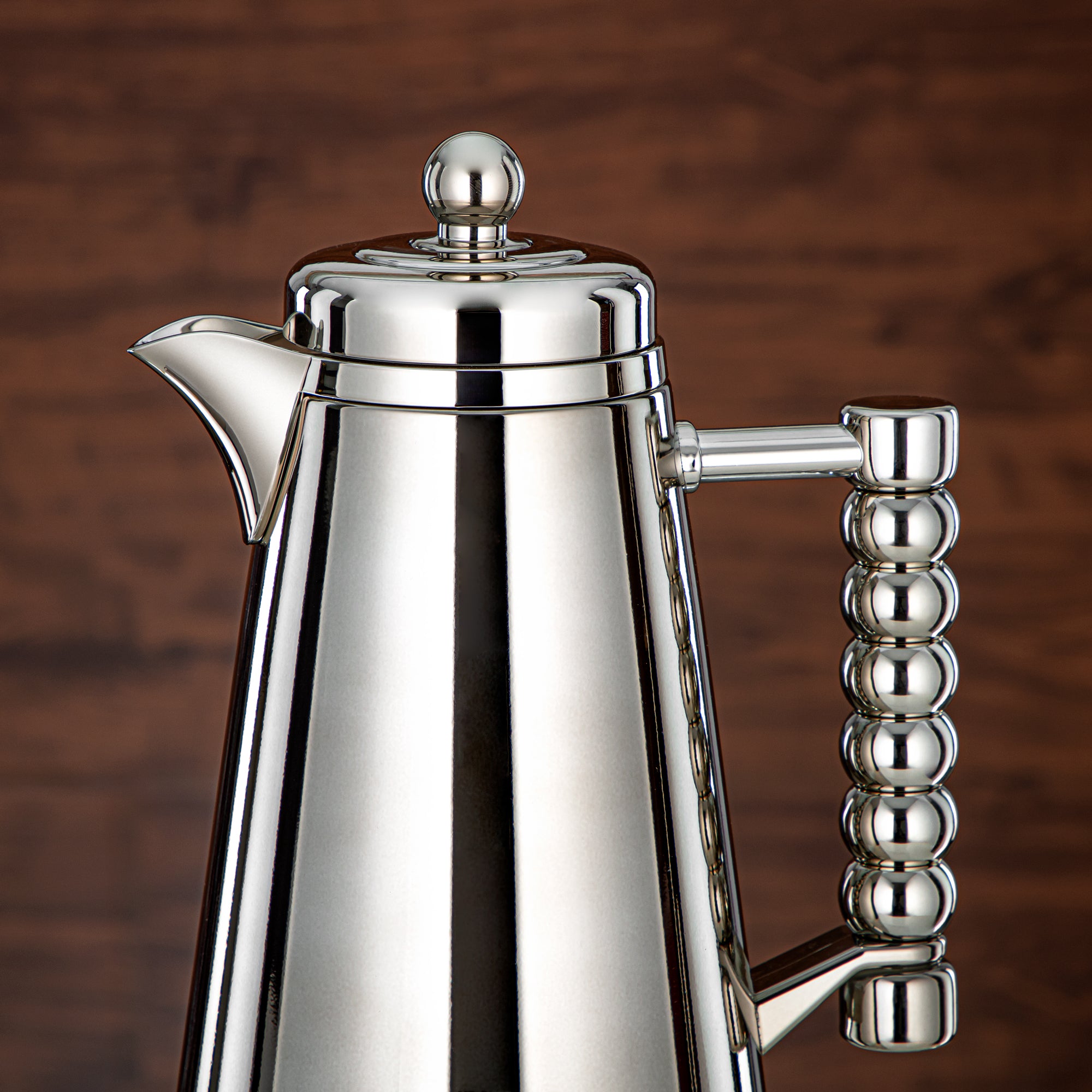 Almarjan Vacuum Flask Set Push Button 1L + 1L Silver (SJ42-SC) - Tea & Coffee Flask