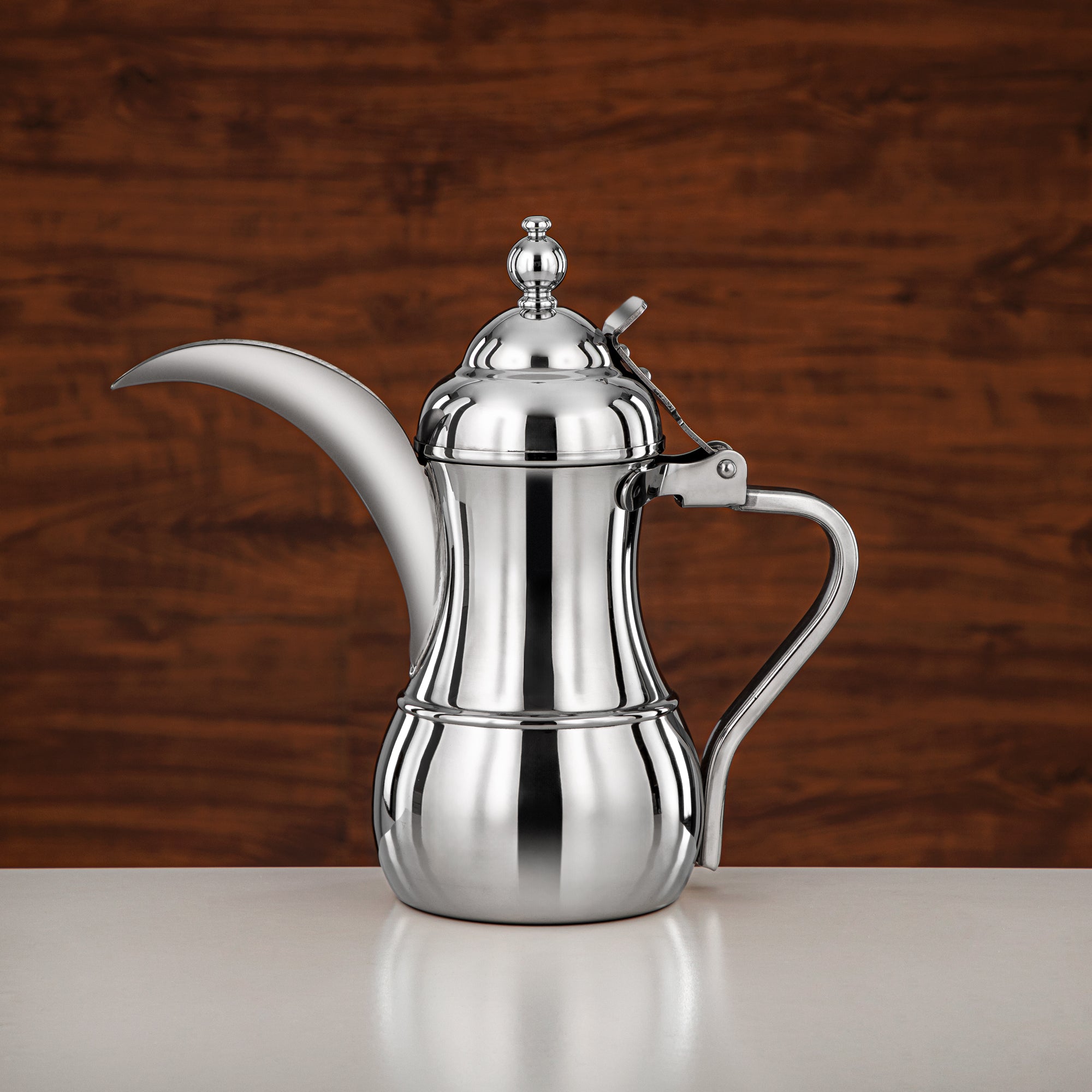 Almarjan Dallah 36oz Silver – Elegance