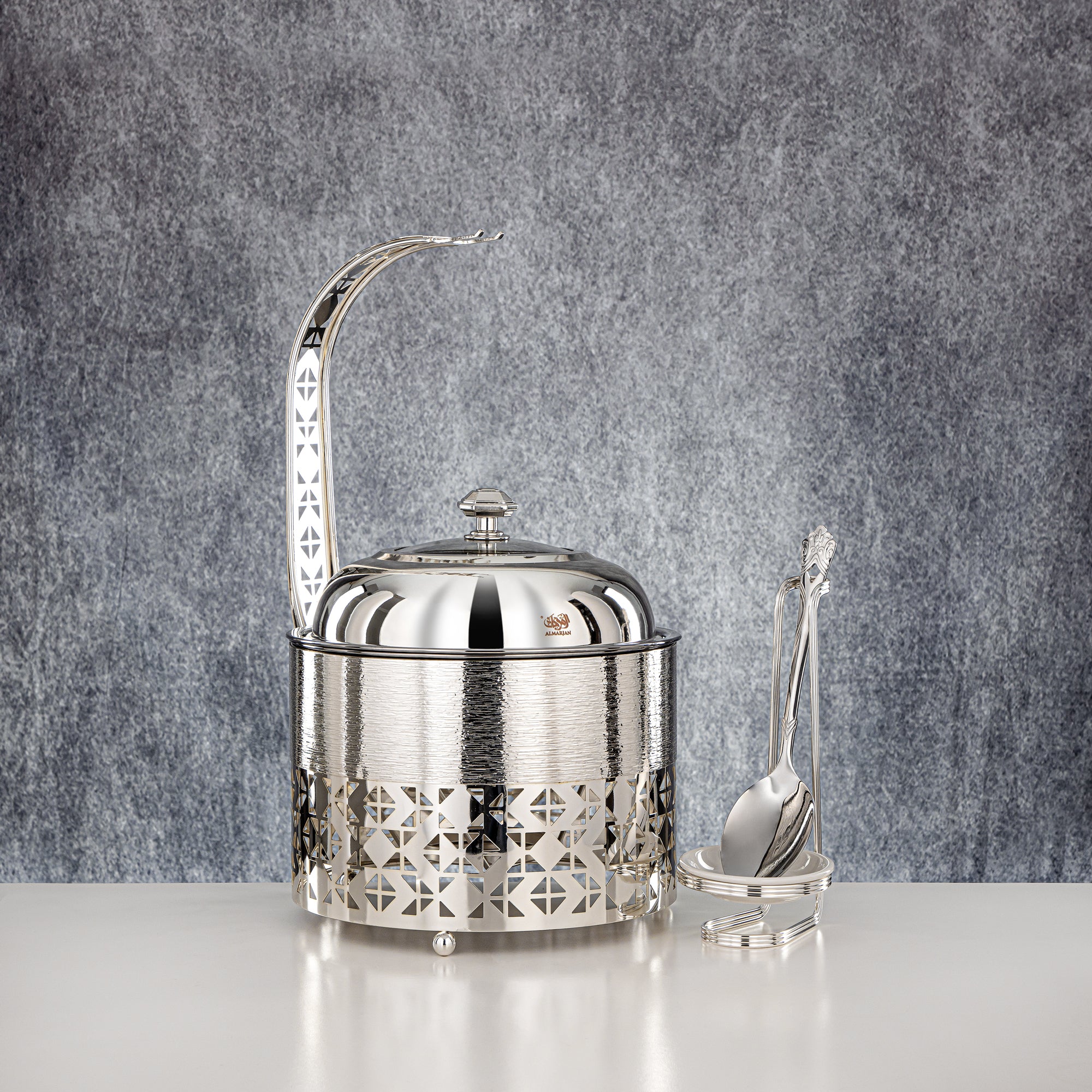 Almarjan 2000 ML Chafing Dish Silver - STS0013336