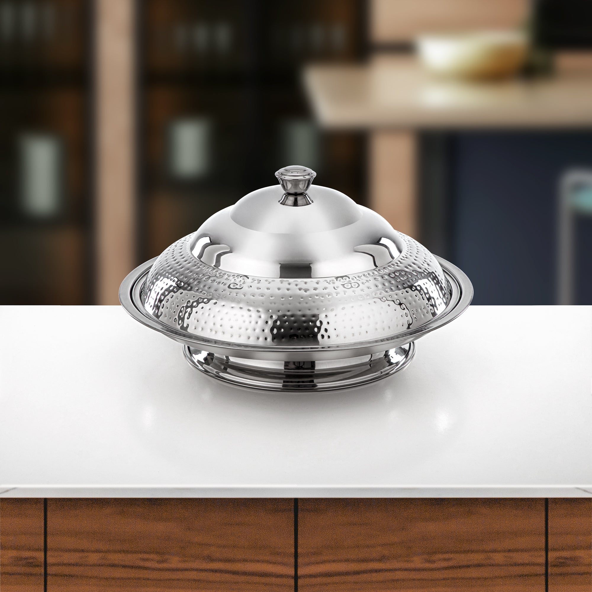 صينية المرجان كوزي 50 سم فضي (H25M20)