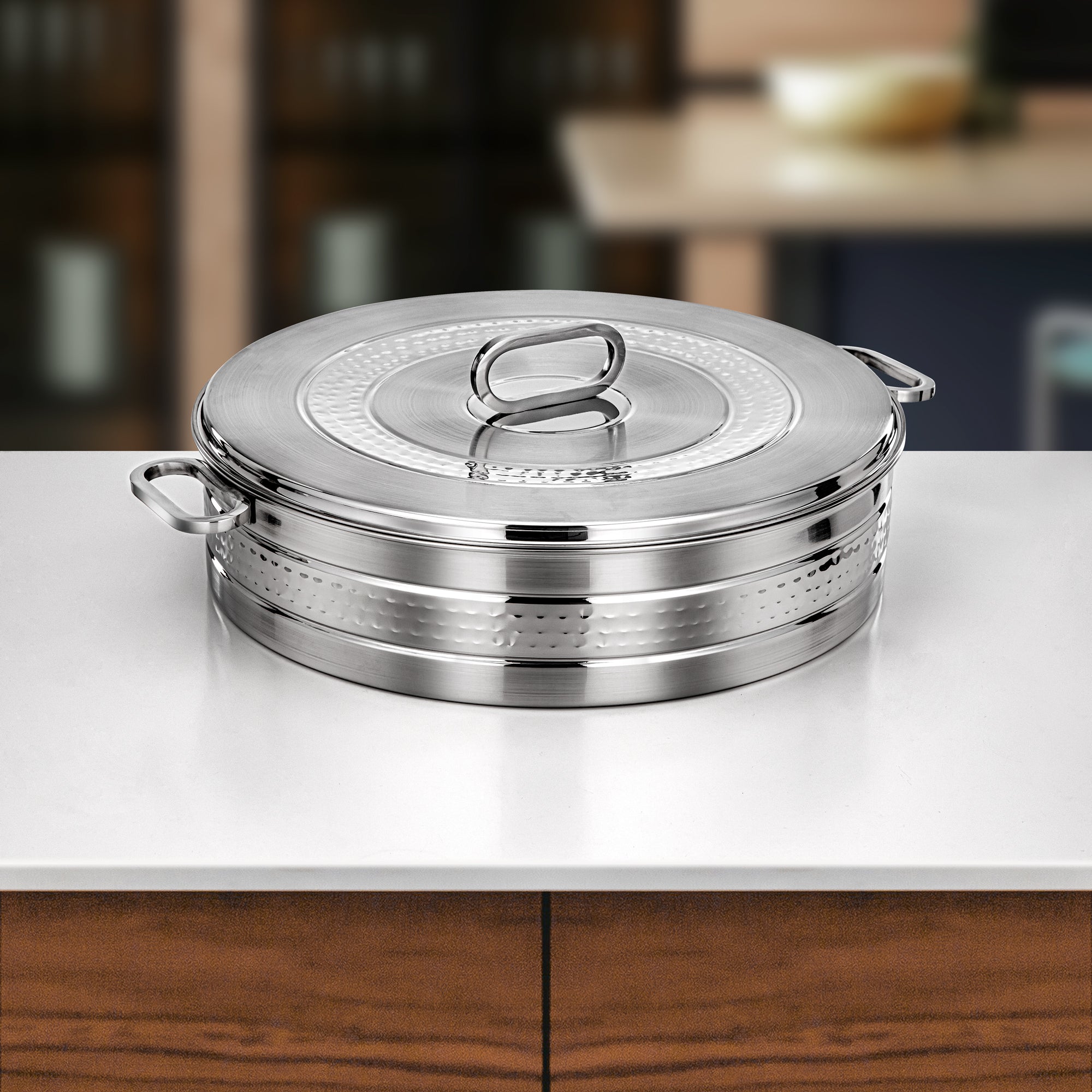 Almarjan Diana Hot Pot 40cm Silver