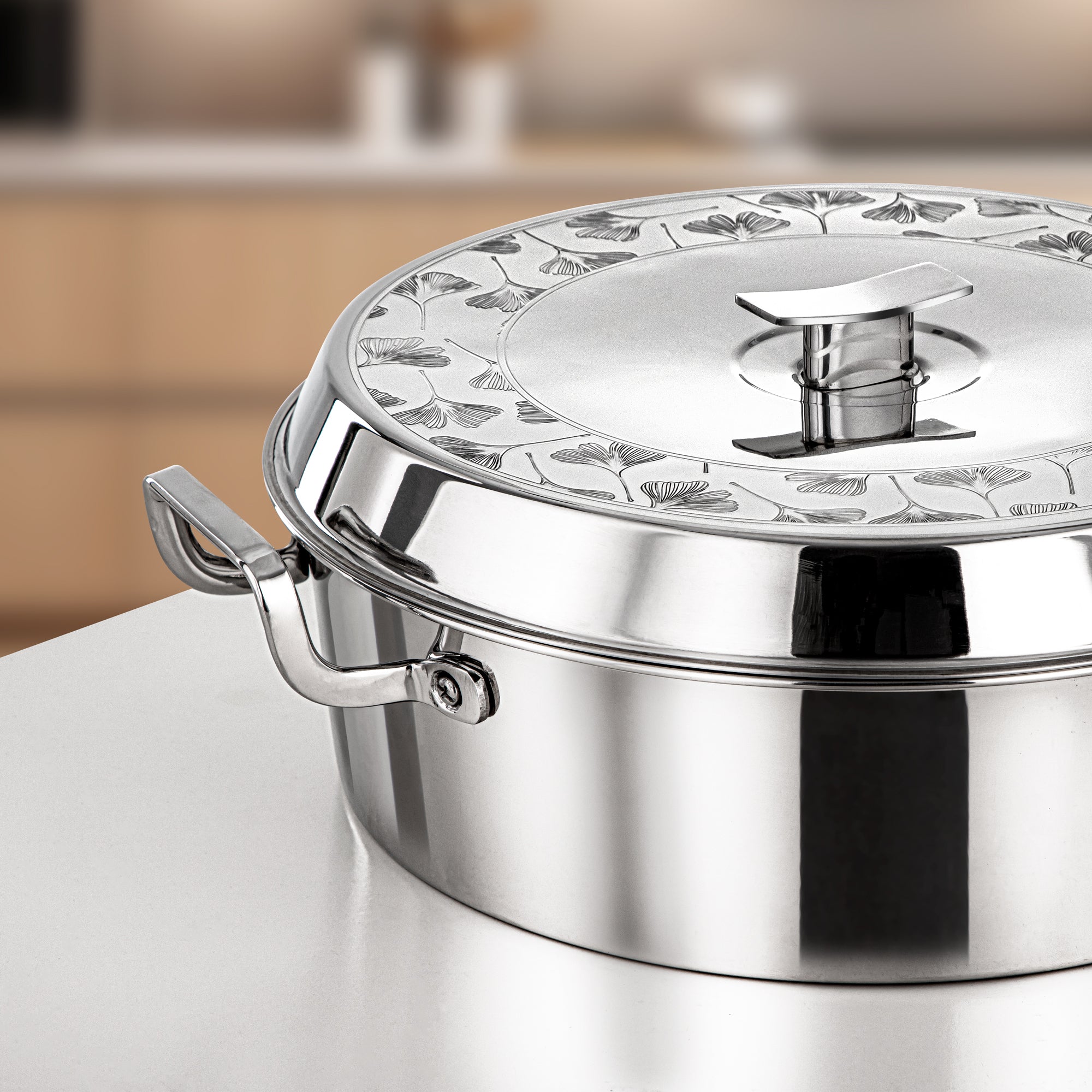 طقم حرارات المرجان بدر، 3 قطع، فضي