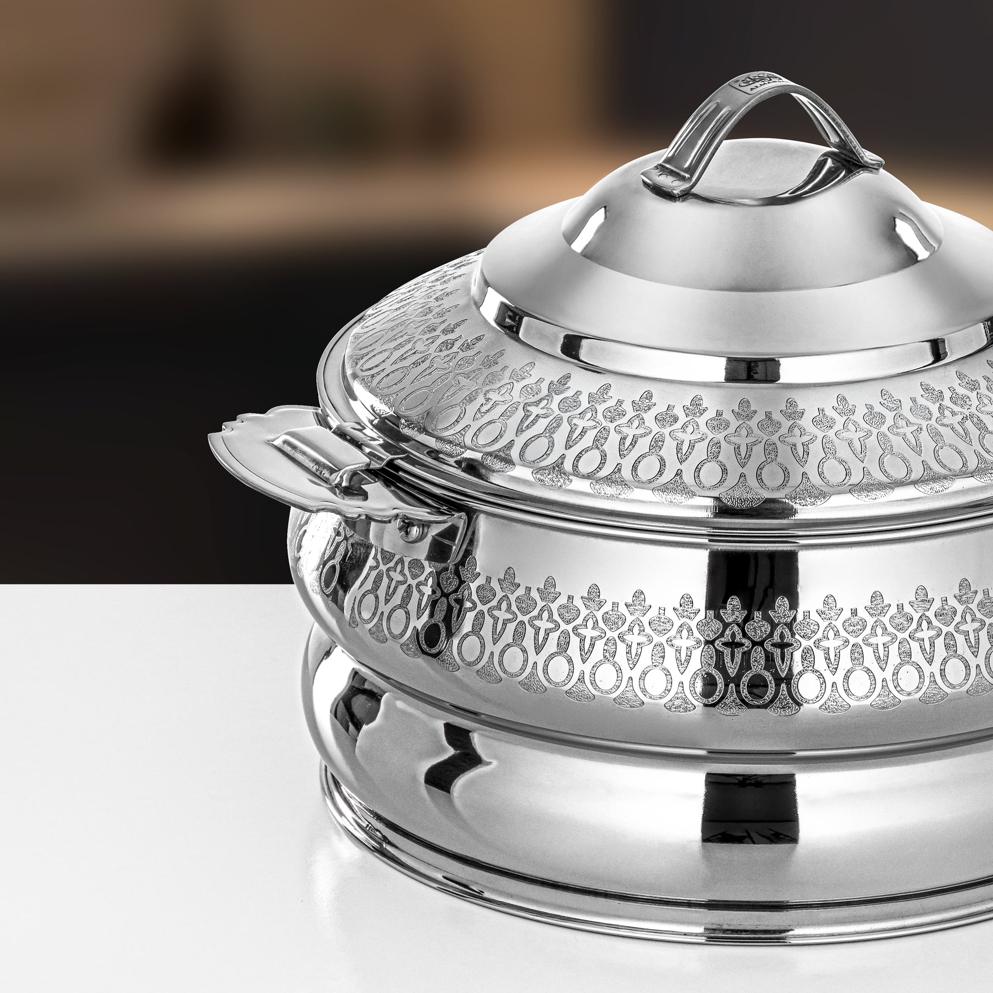 Almarjan Kawakeb Hot Pot Set 3 Pieces Silver