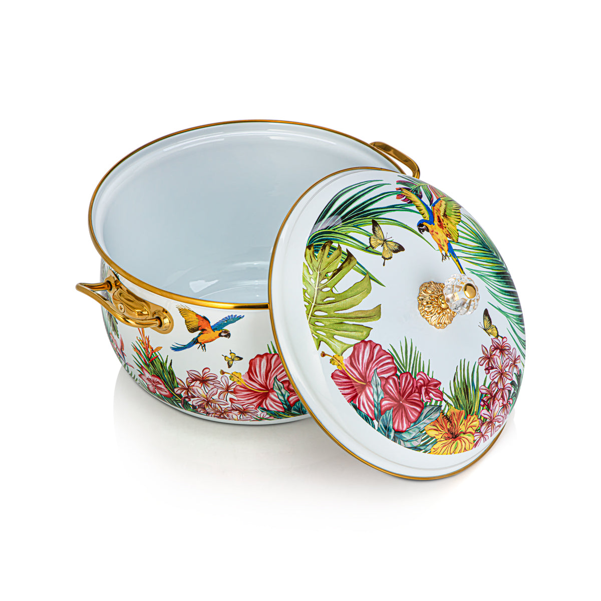 Batterie de cuisine en émail Tohfa Collection 5 pièces Almarjan - 287421052