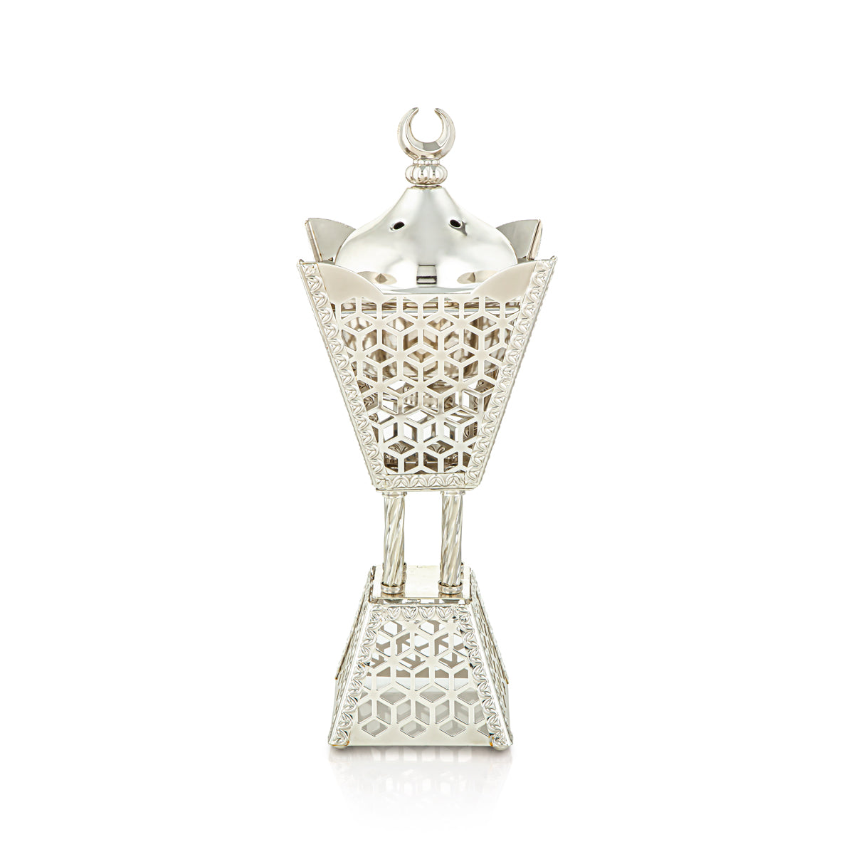 Brûle-encens Almarjan 10 CM Argent - AZ-262S/S