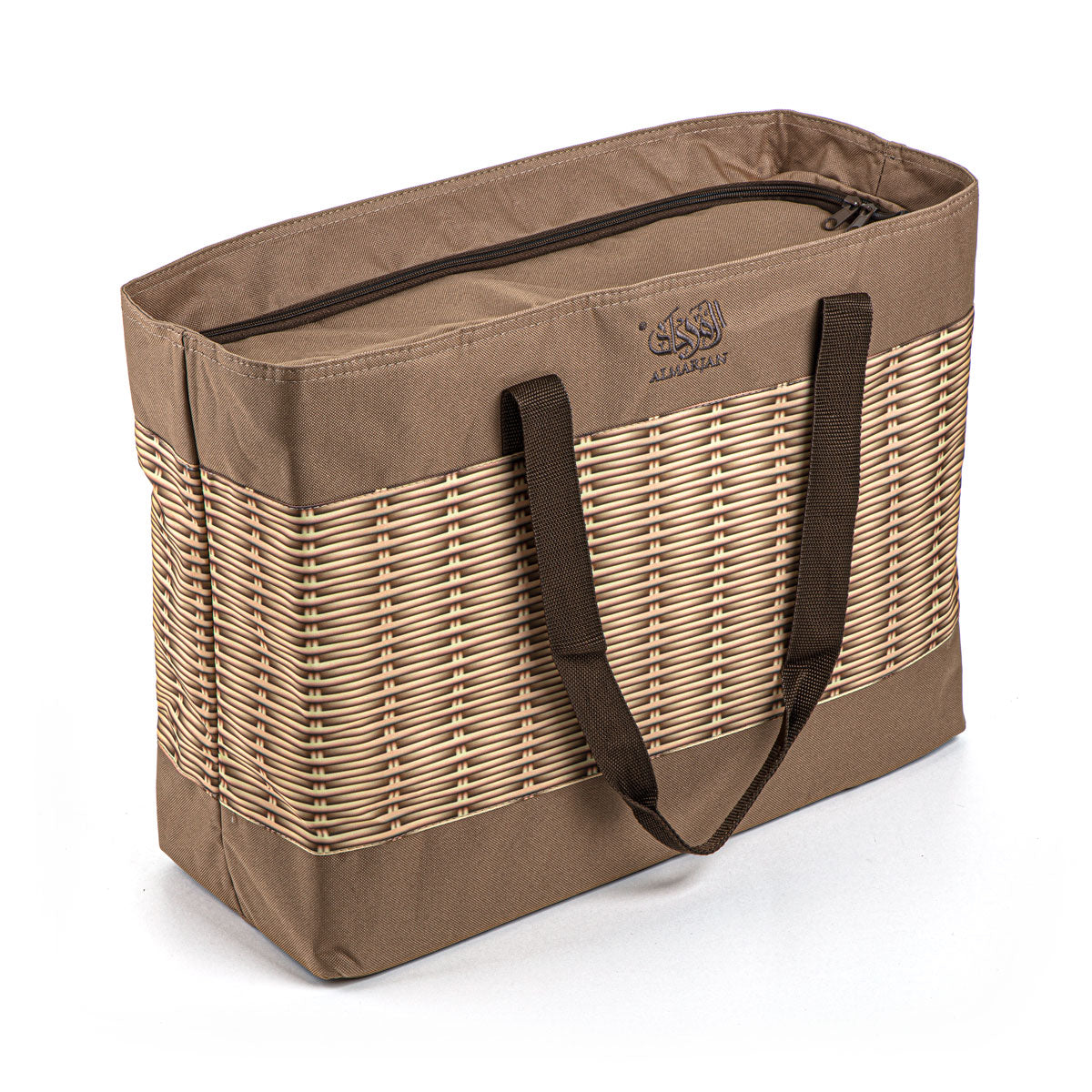 Almarjan Sac Pique-Nique 18 Litres Rotin & Marron Clair - BAG2570038