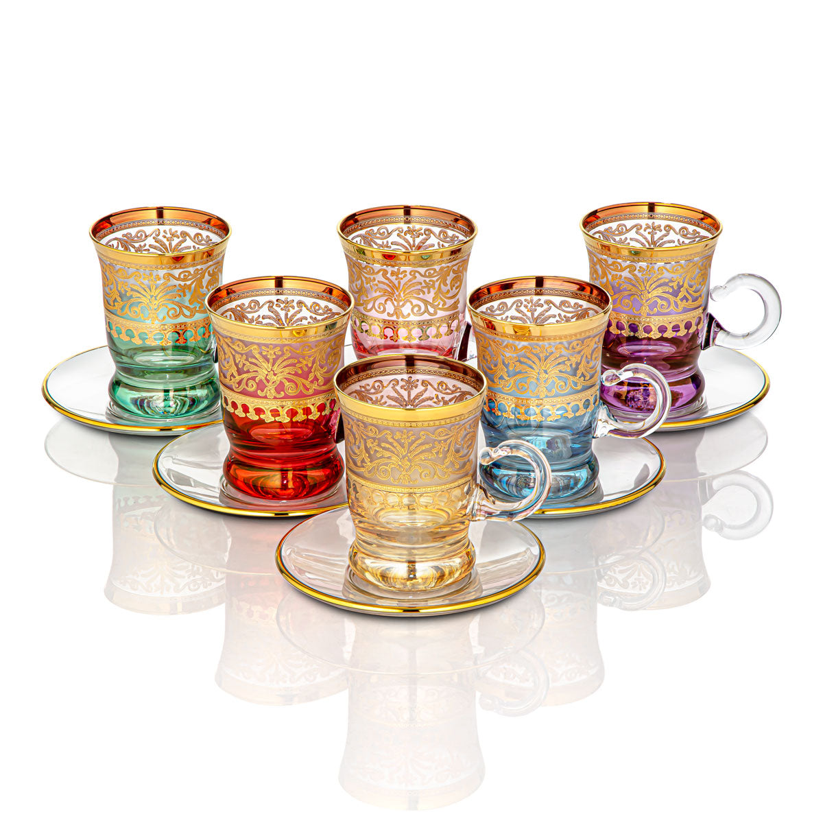 Ensemble de tasses à thé en verre Combi 6 pièces - G917ZS-35/11
