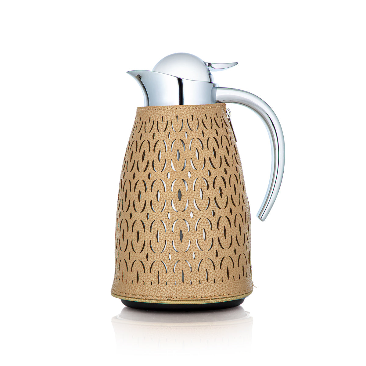 Ensemble de 2 flacons isothermes Almarjan Beige et argent - HLBF17-11