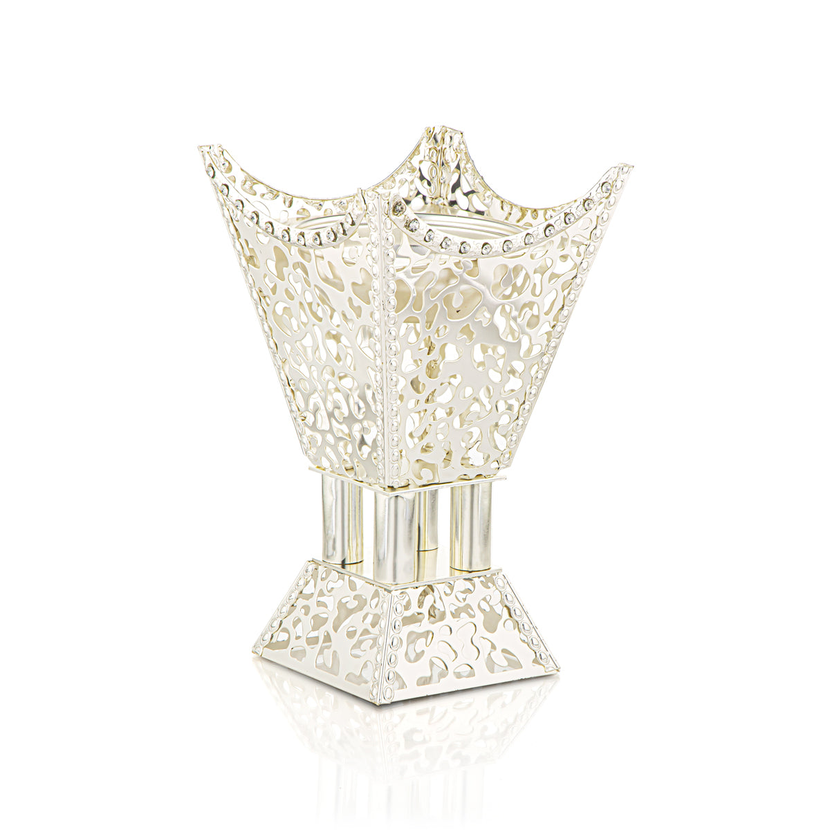 Brûle-encens Almarjan 19 CM Argenté - K2146