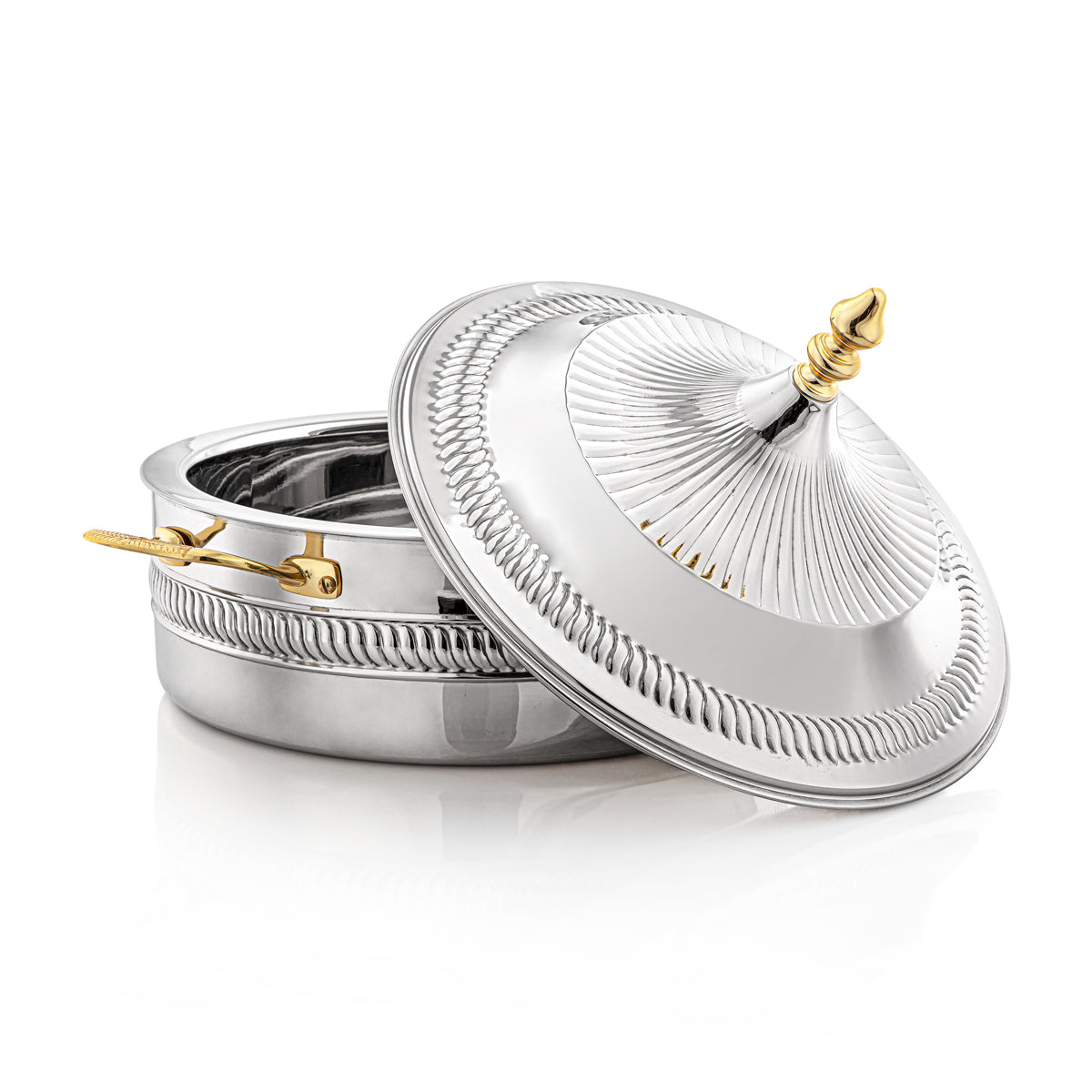 Marmite Laiton 32 CM Almarjan Argent & Or - MD-2933B