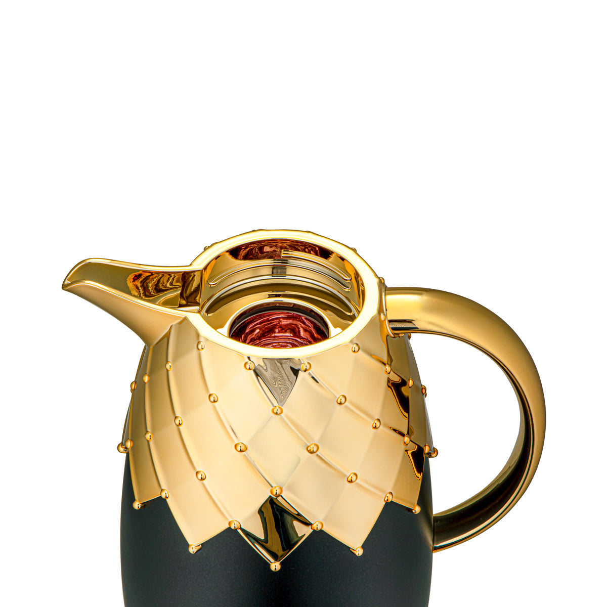 Almarjan 2 Pieces Vacuum Flask Set Black & Gold - PZC-0700/1000Q75YC95