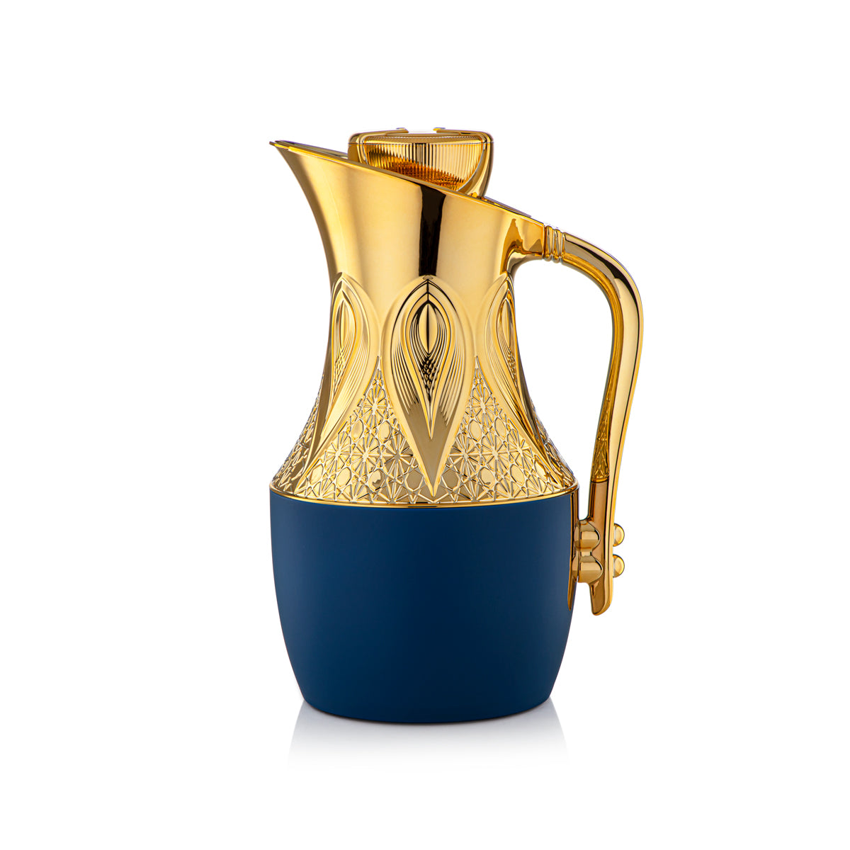 Almarjan 2 Pièces Flacon Isotherme Mat Marine & Or - SM-2C120-070/100 MNV/G