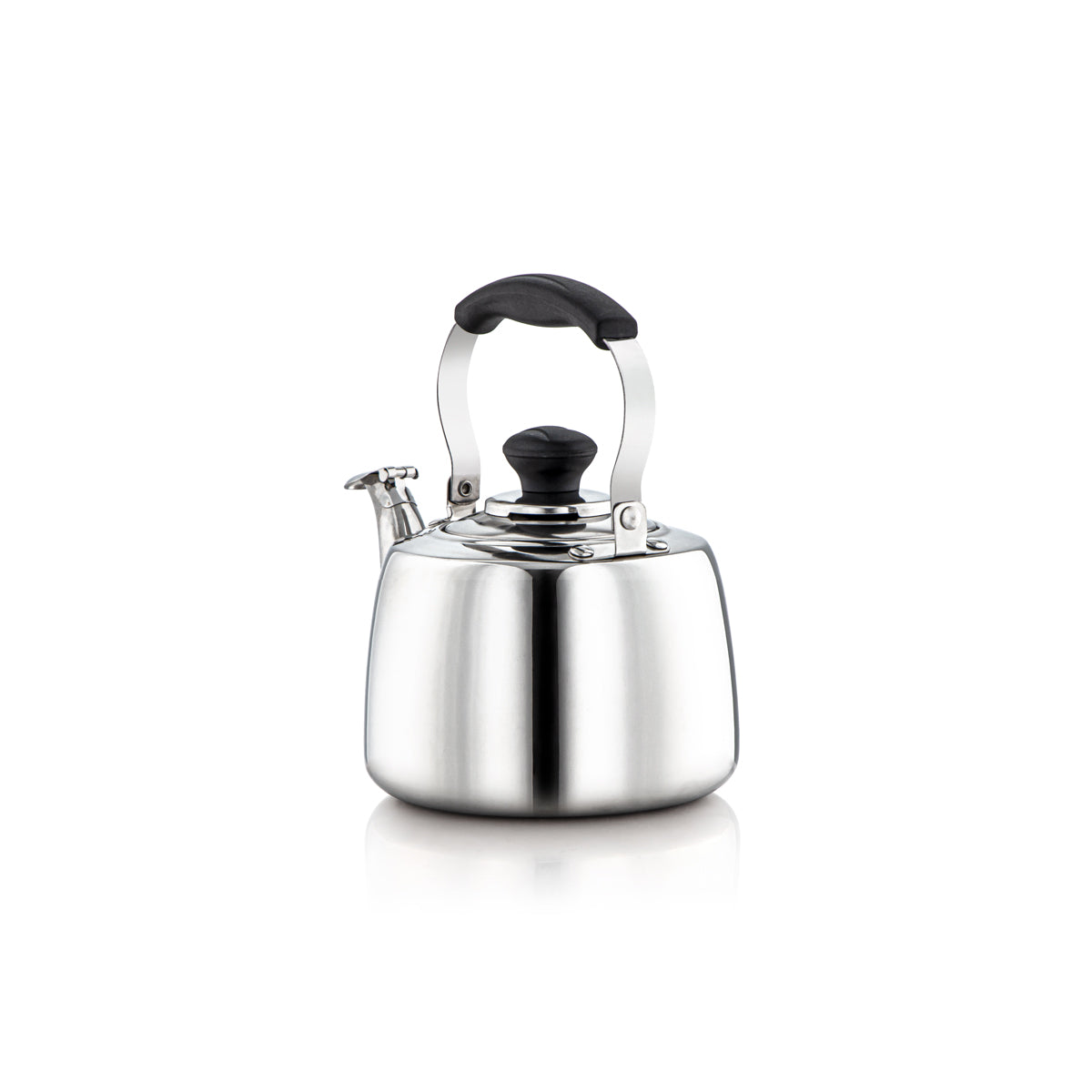 Almarjan STS0010902 Bouilloire sifflante en acier inoxydable de la collection Amani de 0,95 litre, argent - STS0010902