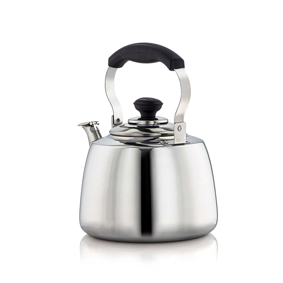 Almarjan STS0010906 Bouilloire sifflante en acier inoxydable de 3,5 litres Amani Collection Argent - STS0010906