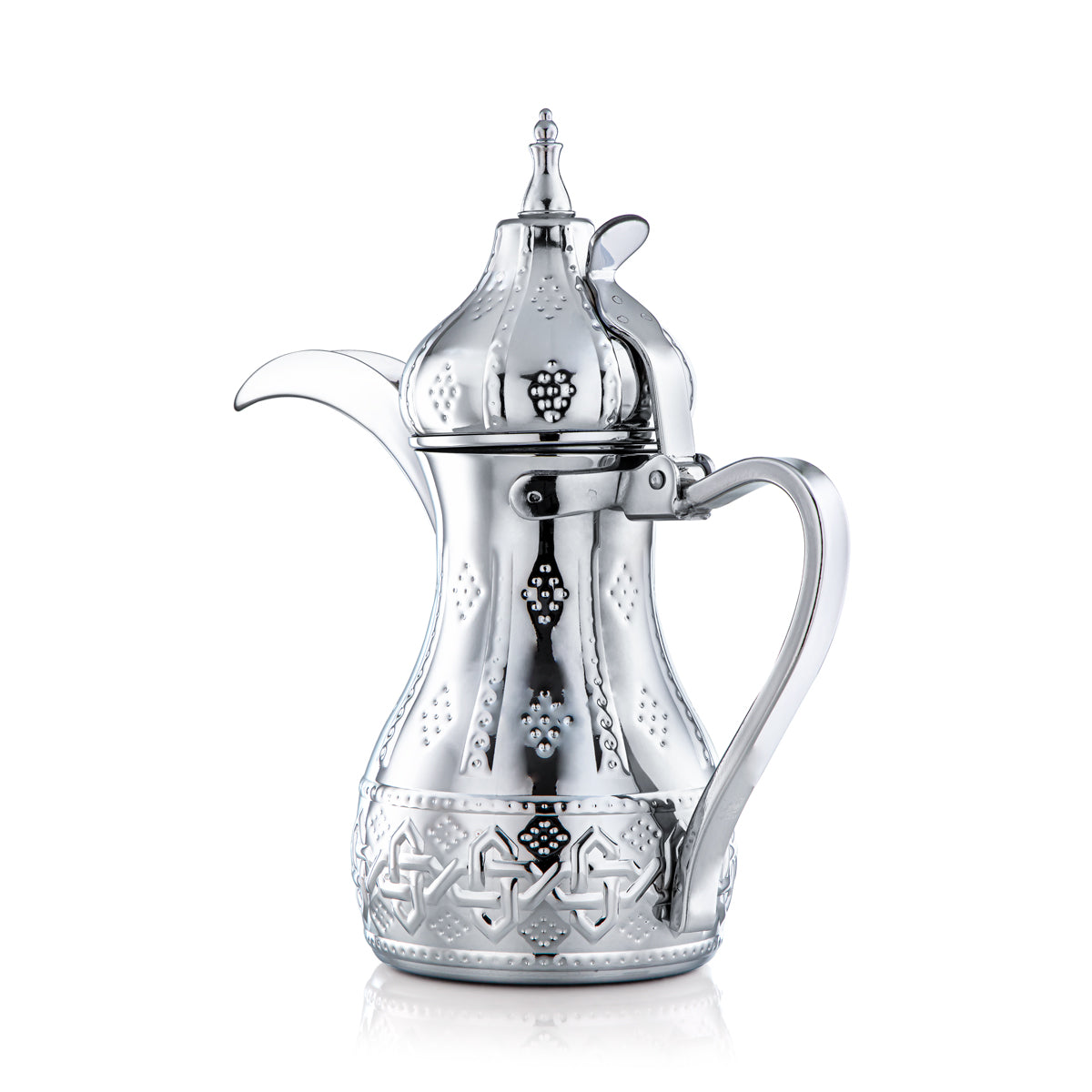 Almarjan 1,5 Litre Collection Sahara Acier Inoxydable Dallah Argent - STS0010975