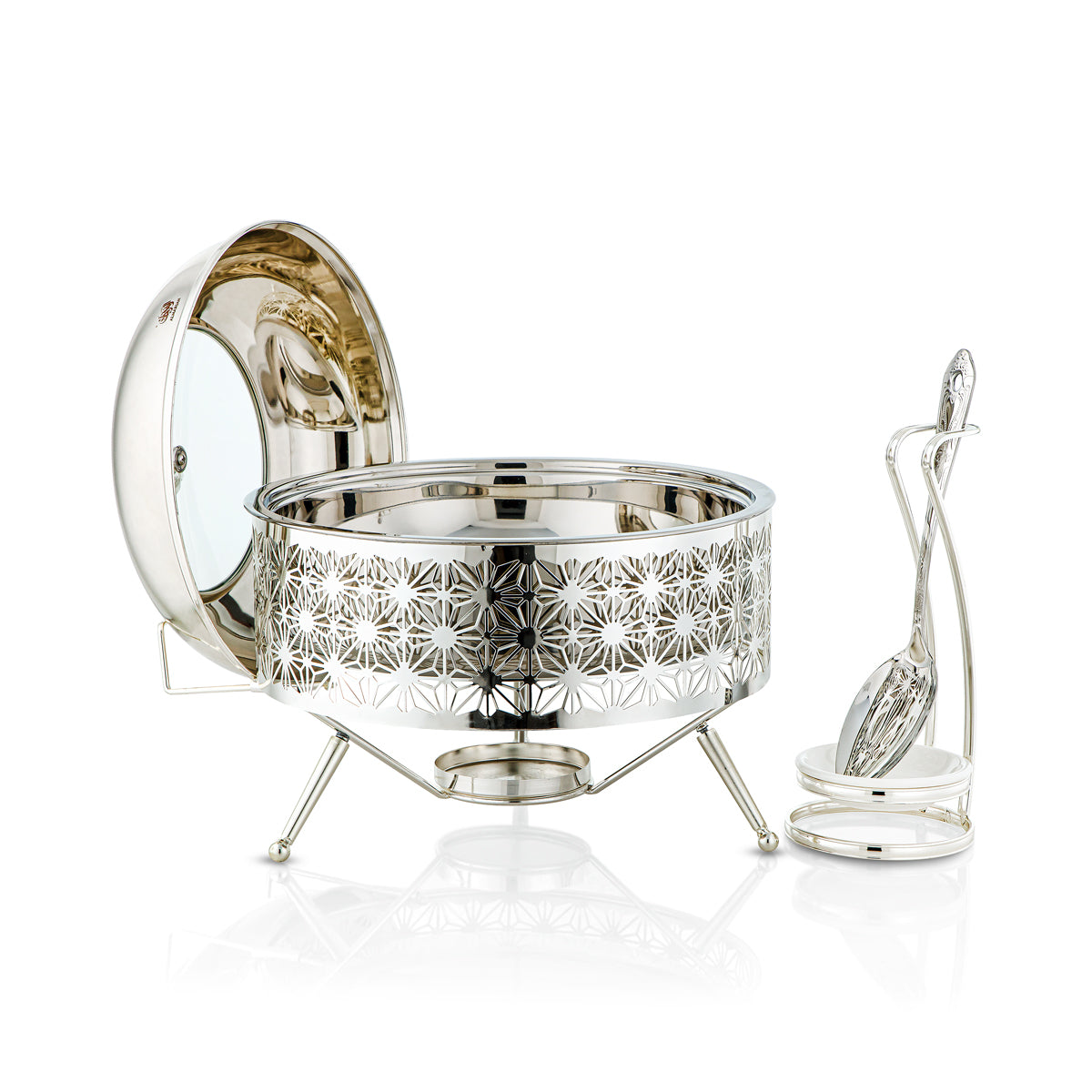 Almarjan 3000 ML Chafing Dish Avec Cuillère Argent - STS0012905