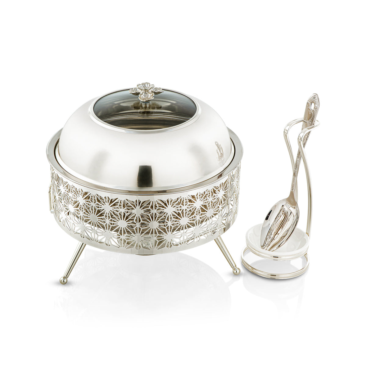 Almarjan 3000 ML Chafing Dish Avec Cuillère Argent - STS0012905