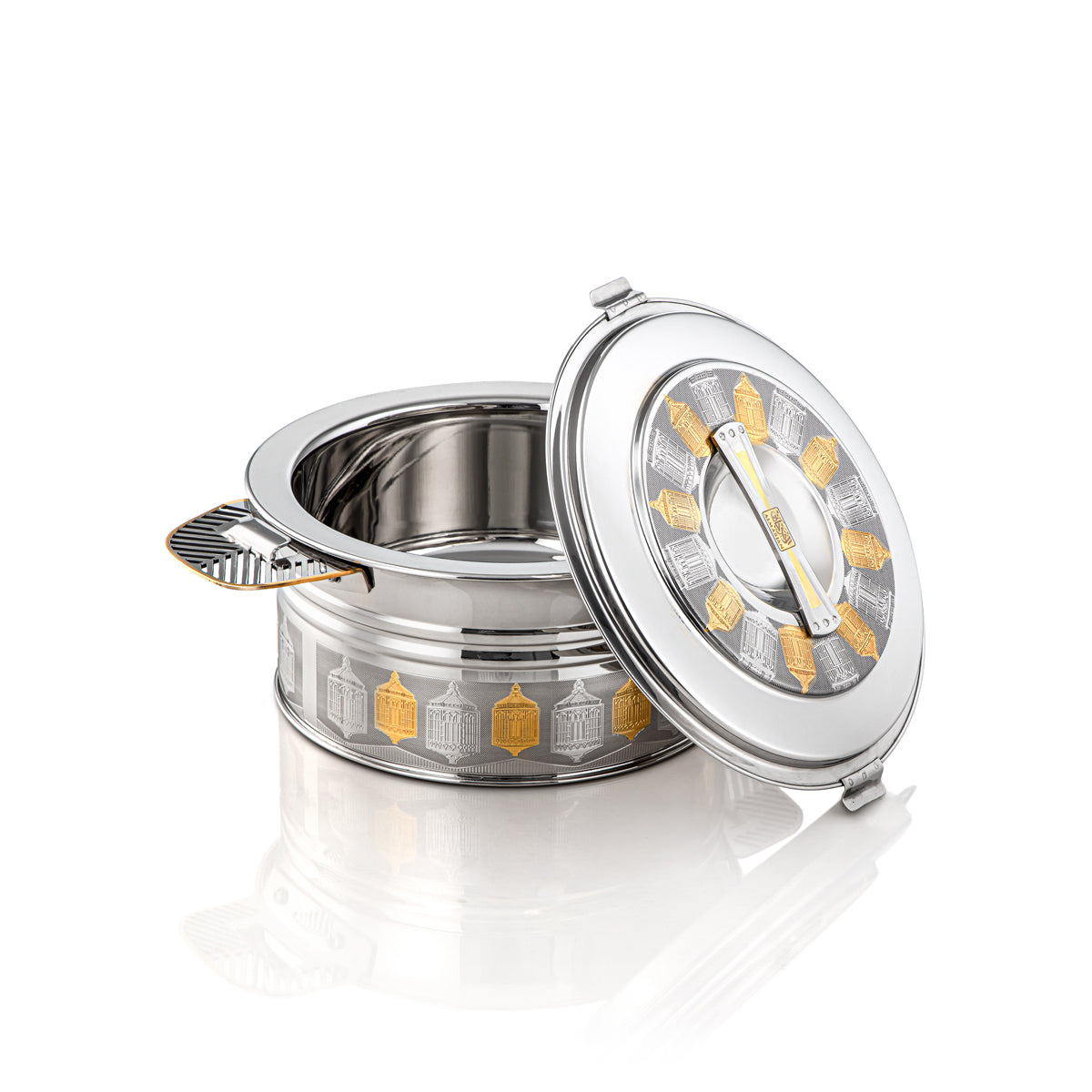 حرارة المرجان 3000 مل ستينلس ستيل من تشكيلة شهرزاد فضي وذهبي - H23EPG20HG