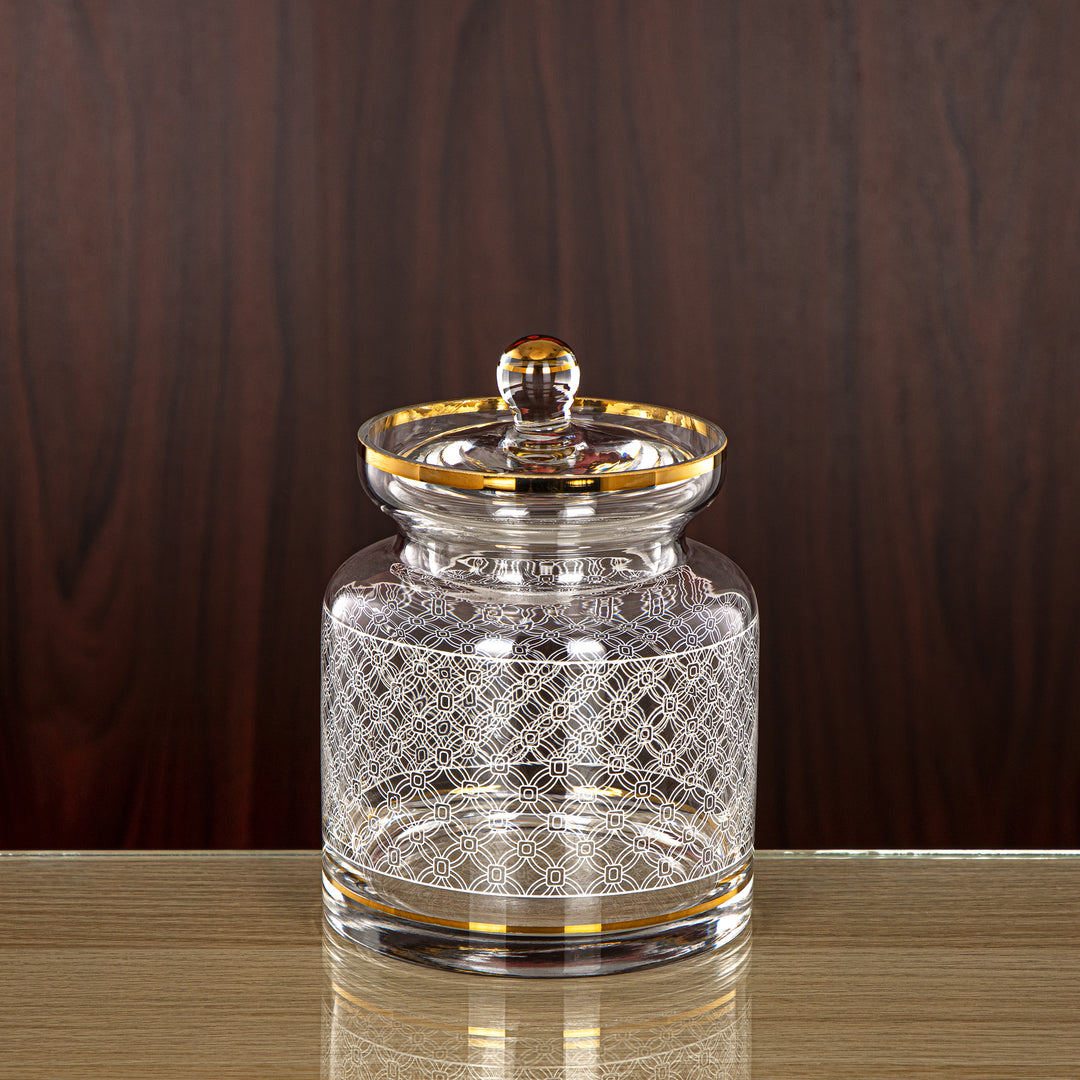 Almarjan 800 ML Glass Candy Bowl - 0186T-SFY