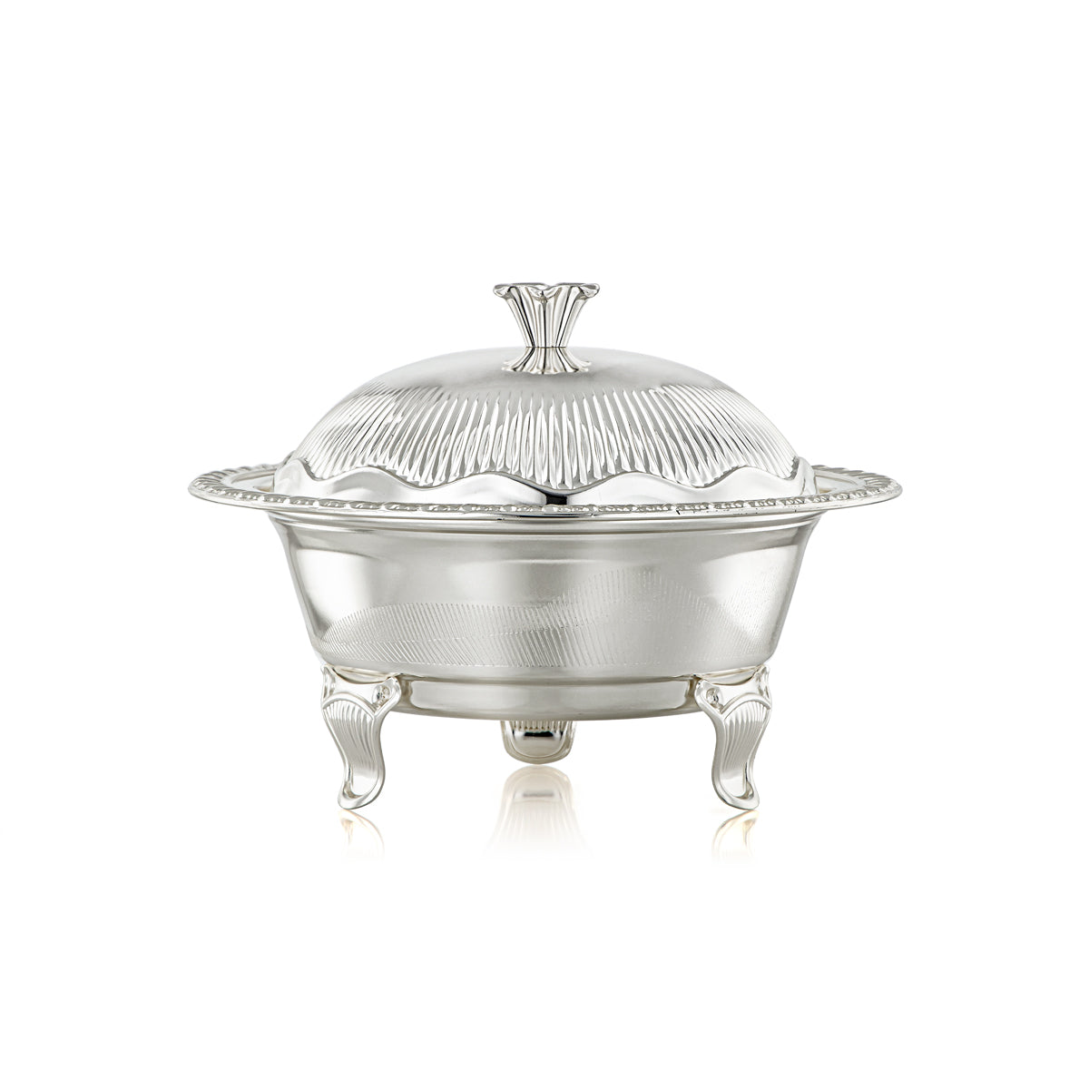 Almarjan 20 CM Date Bowl With Cover Silver - 222M-S