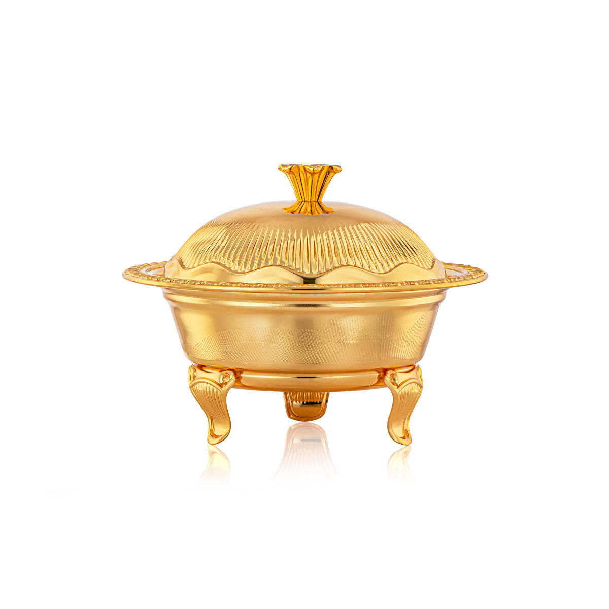 Almarjan 18 CM Date Bowl With Cover Gold - 222S-FG