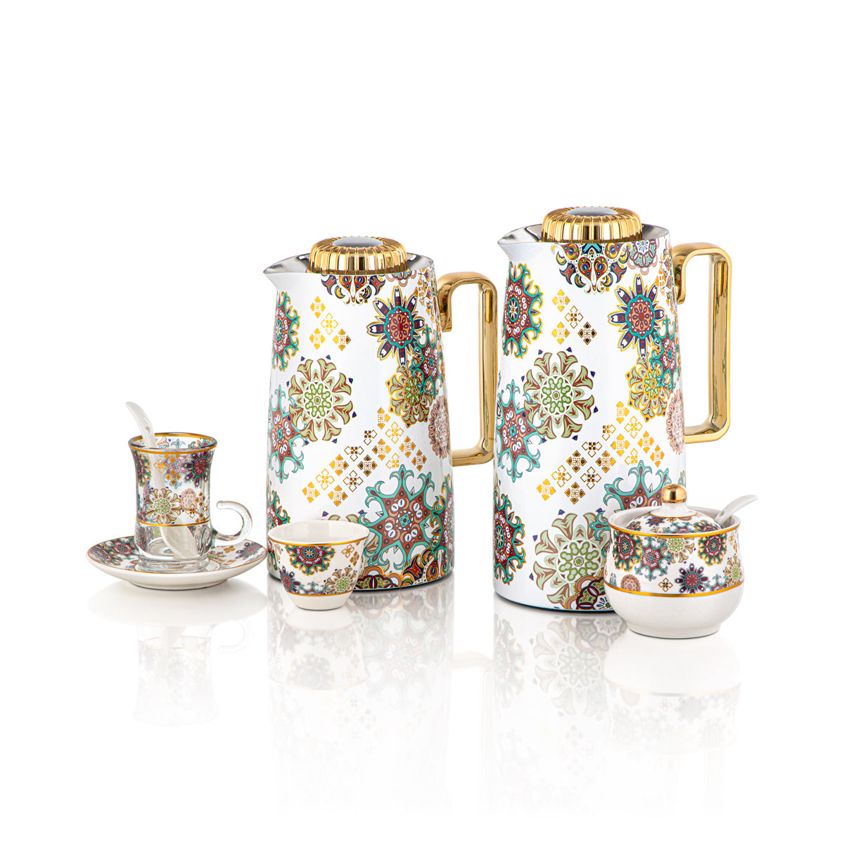 Almarjan 29 Pieces Tea Set - SDT07/10HF-23-11A,28-SDT-TR-11A