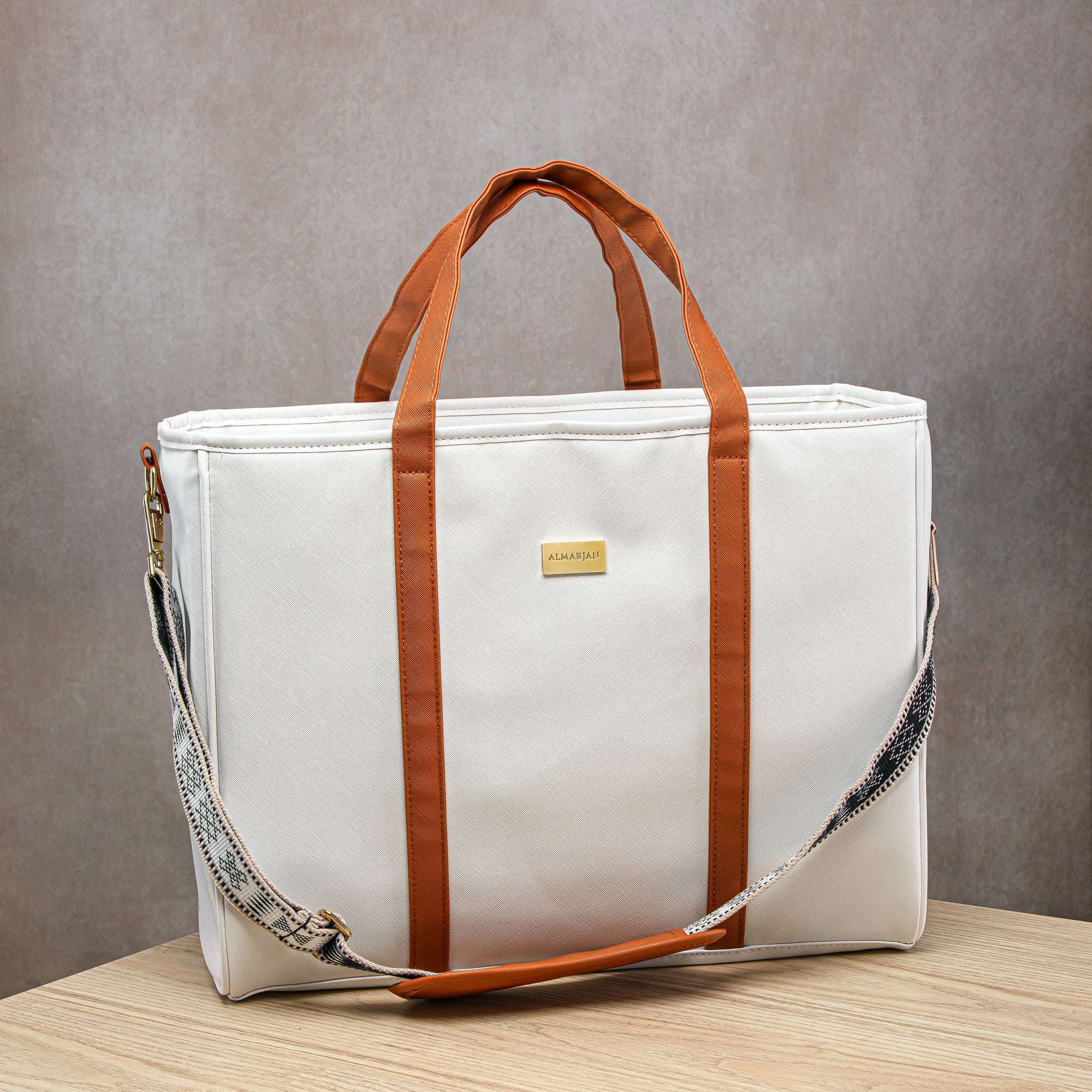 Almarjan Fashion Picnic Bag White - BAG2570103