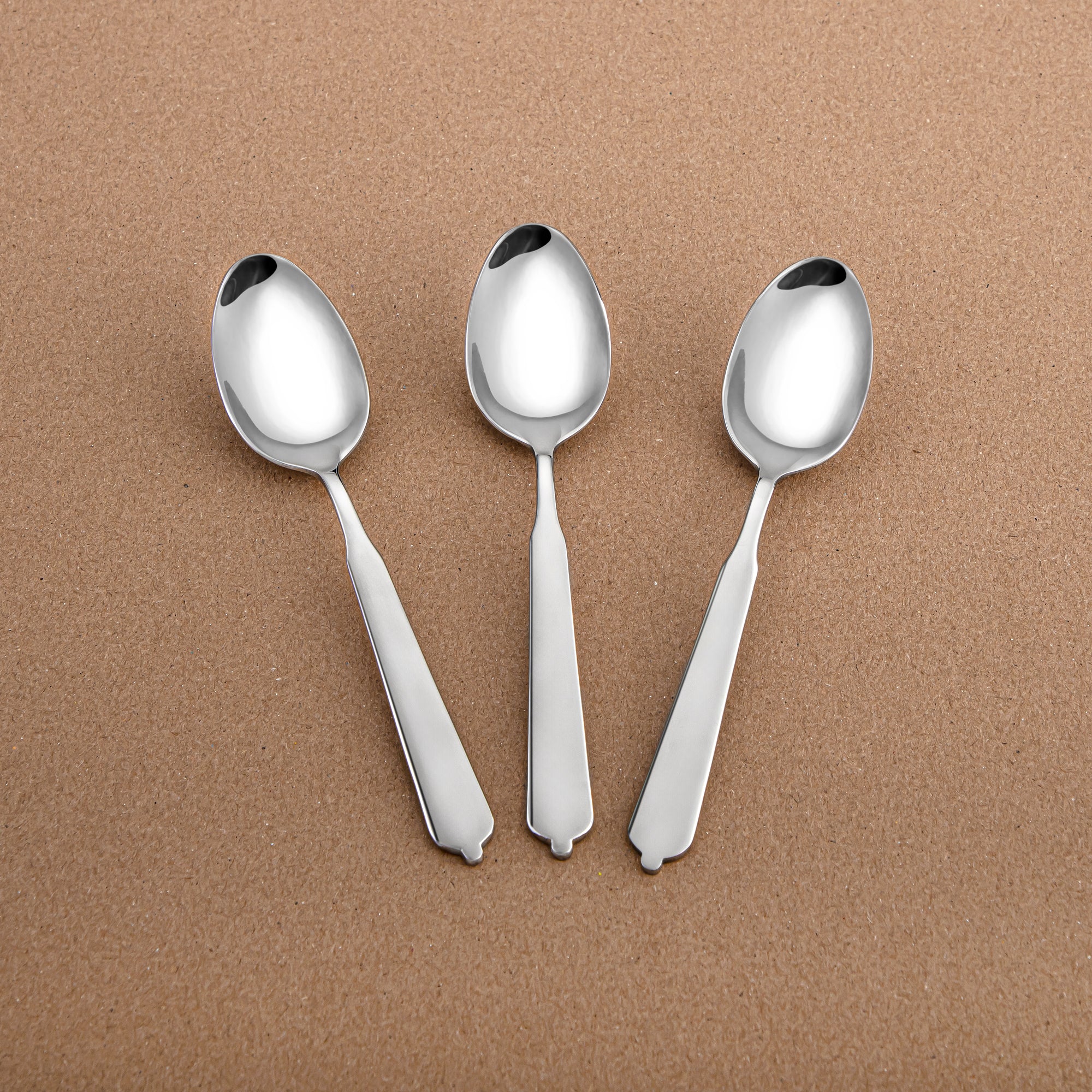 Almarjan 3-Piece Stainless Steel Tea Spoon Set – Mirror Finish, Silver CUT1620037