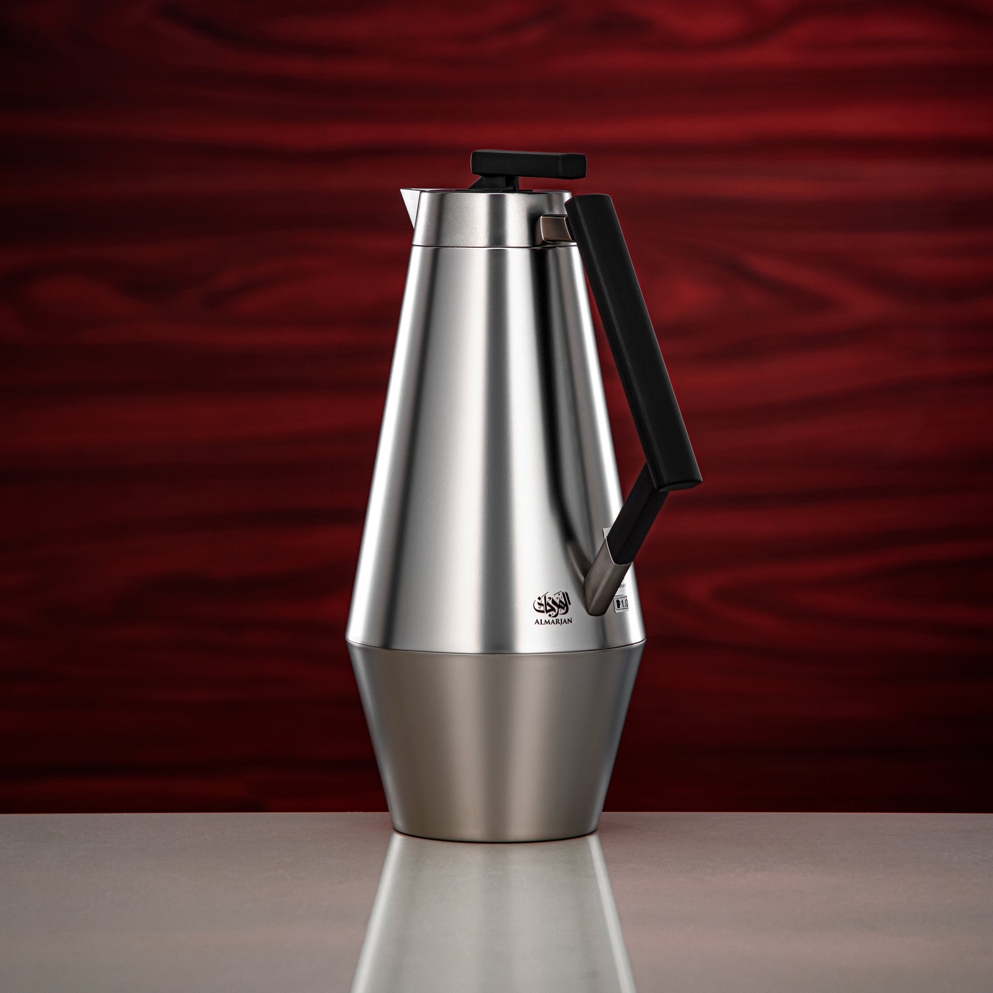 طقم ترامس المرجان 0.7 لتر و1 لتر مطفي نيكل ومطفي أسود