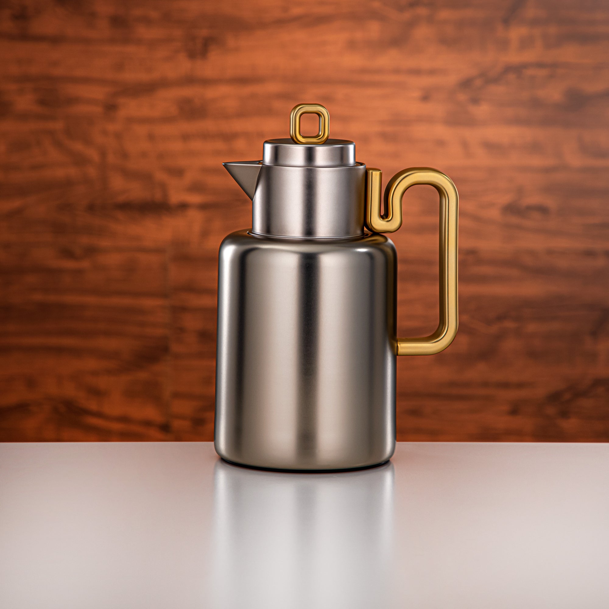 طقم الترمس المرجان Always سعة 0.5 لتر + 1 لتر مطفي نيكل و مطفي ذهبي (FG815-050/100 MNI/MG)