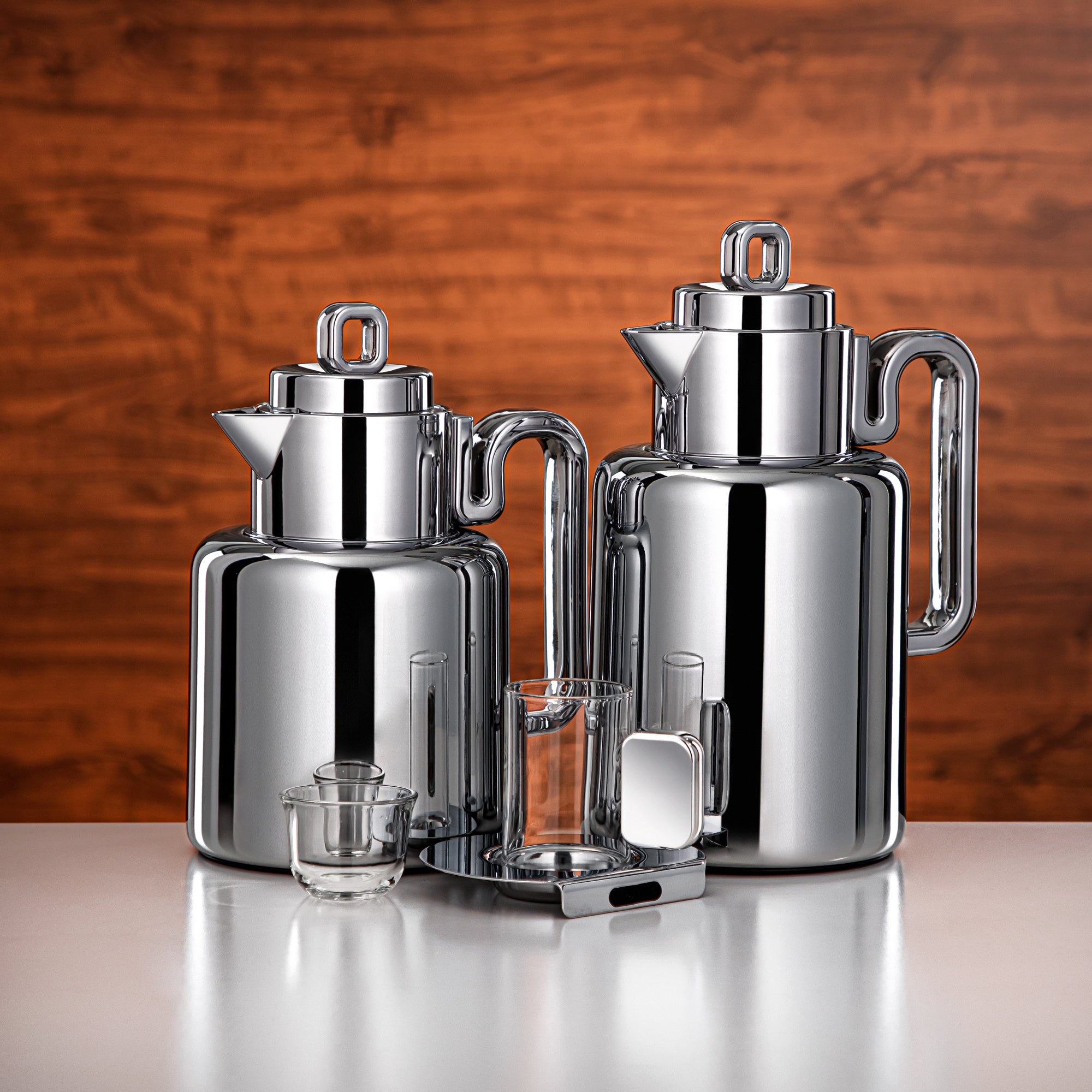 دائمًا المرجان طقم ترمس فاكيوم 0.5 لتر و 1 لتر فضي (FG815-21 ALLC)