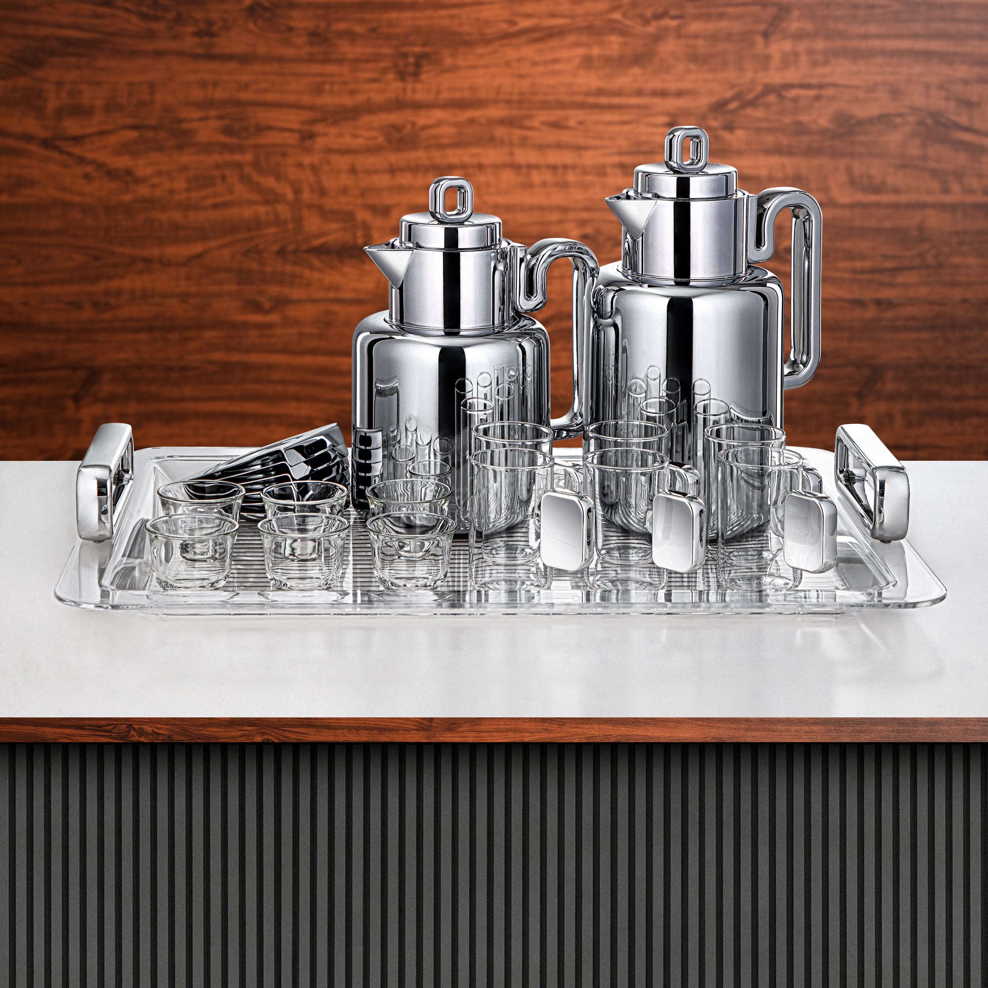 Always Almarjan Vacuum flask Set 0.5 liter & 1 liter Silver (FG815-21 ALLC)