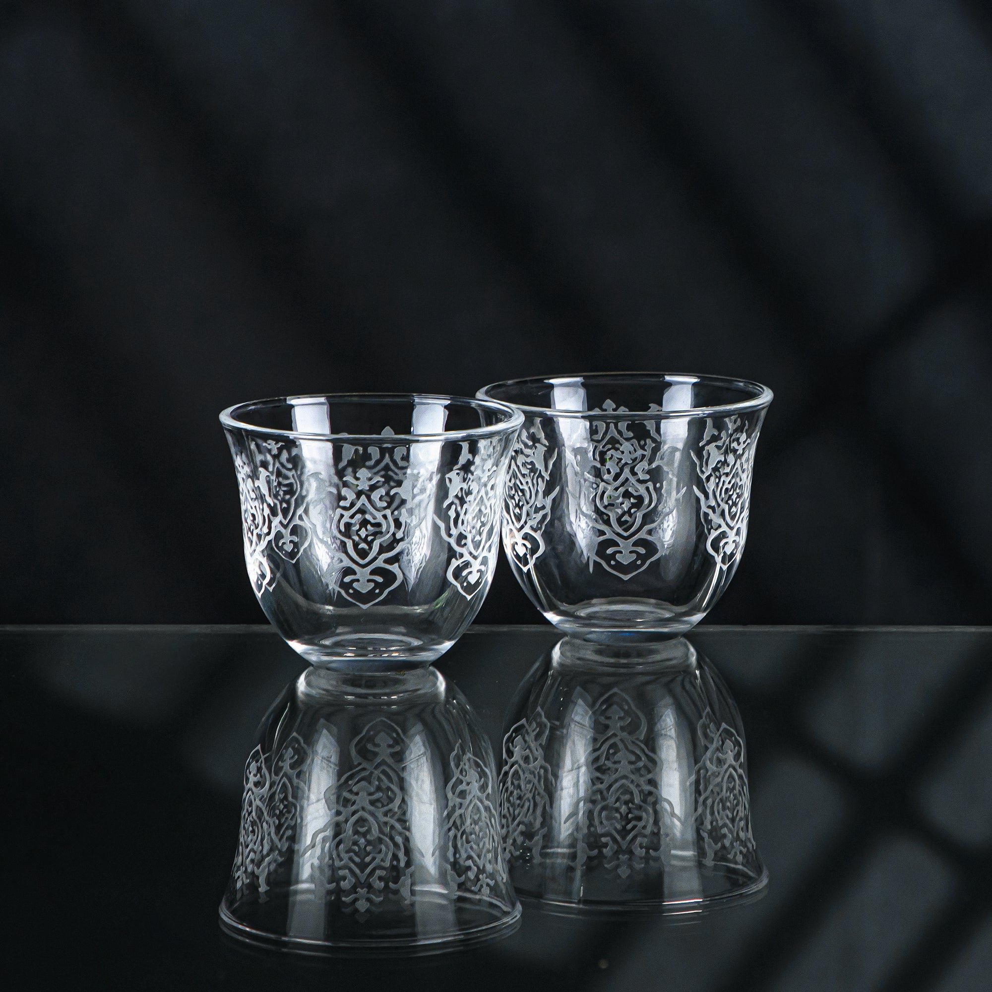 Almarjan 6 Pieces Dome Collection Glass Cawa Cup - GLS2630010