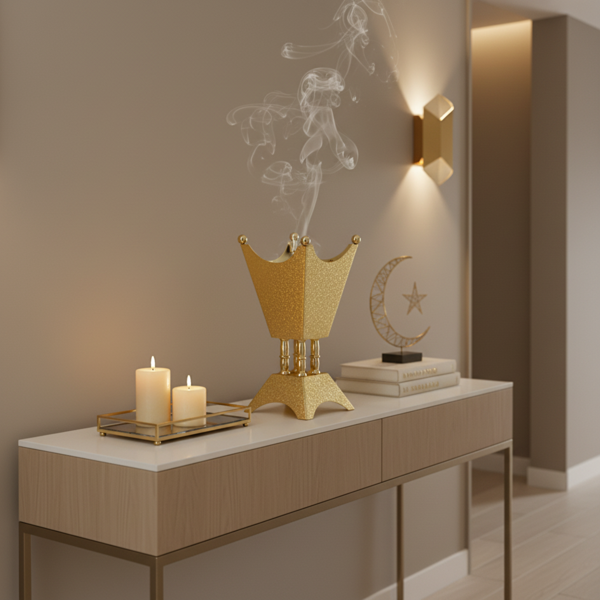 Almarjan Incense Burner Copper 25cm