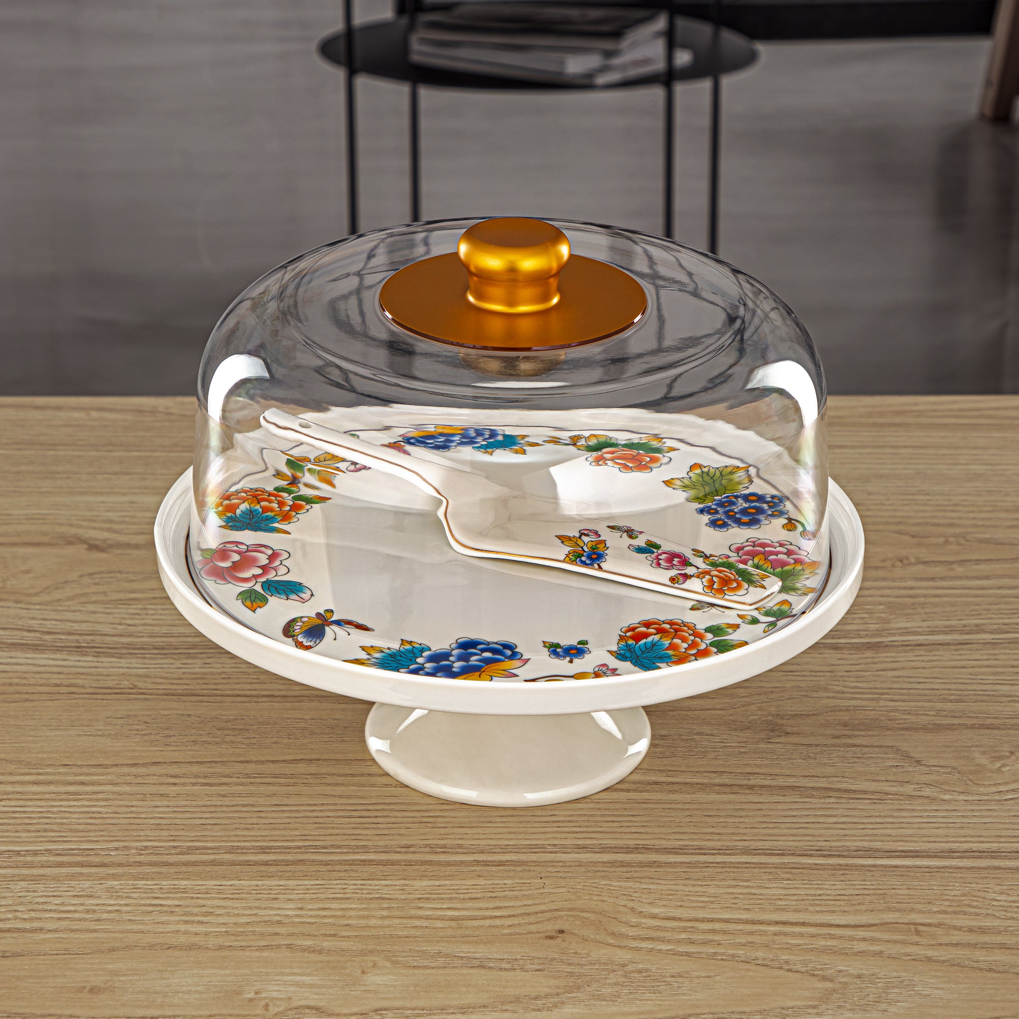 Almarjan 30 CM Fonon Collection Porcelain Cake Stand - 2070