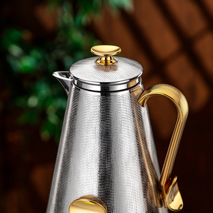 Almarjan 2 Pieces Vacuum Flask Set Silver & Gold - PZ-SG