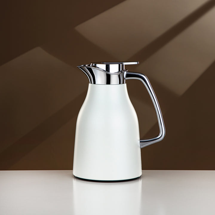 Almarjan 0.7 Liter Vacuum Flask Matt White & Silver - RGC-0700Q330YZC