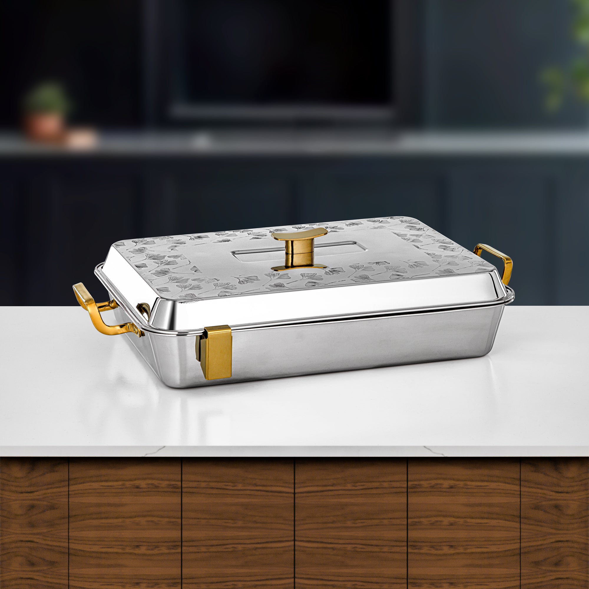 Almarjan Badr Hot Pot 40cm Silver & Gold