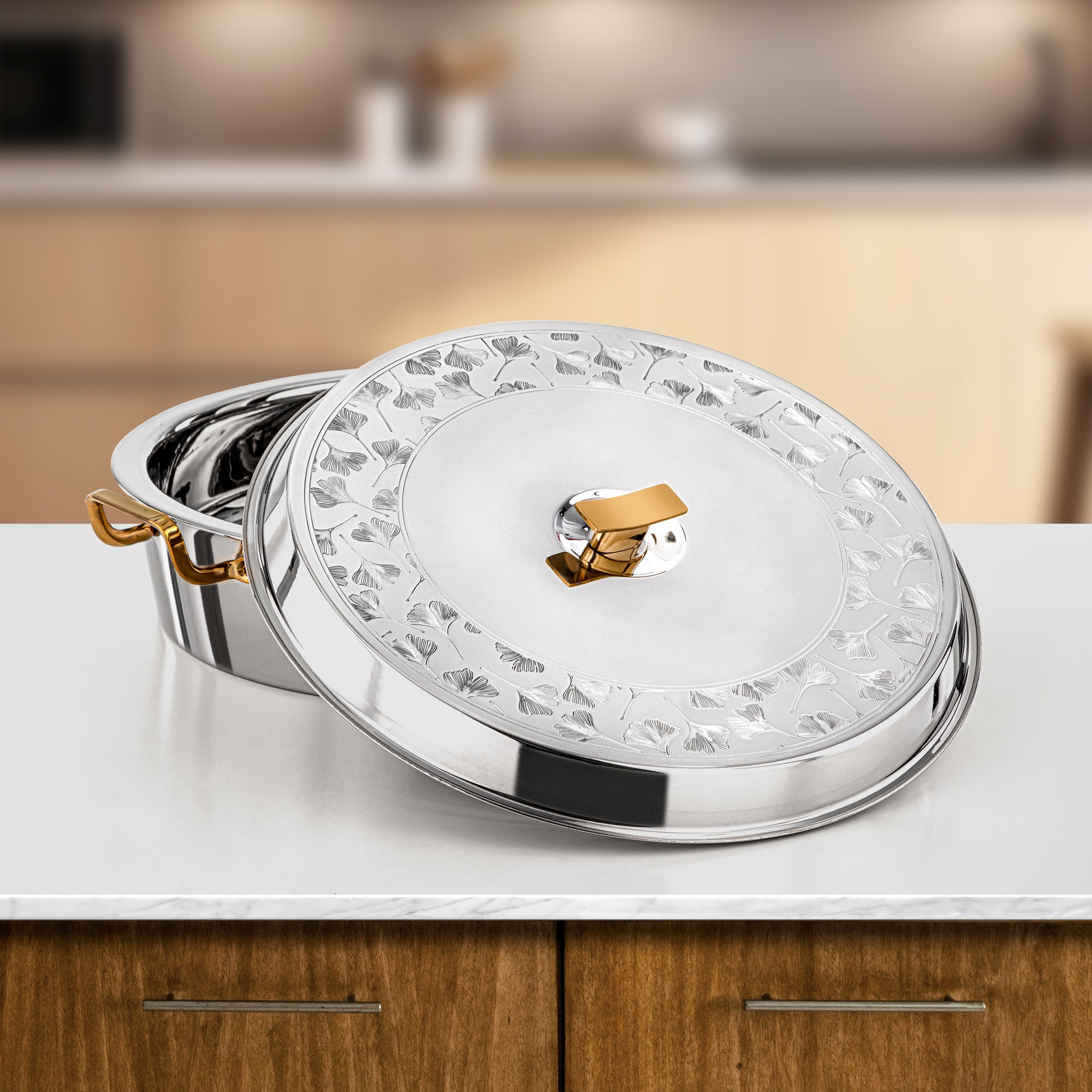 Almarjan Badr Hot Pot 40cm Silver & Gold