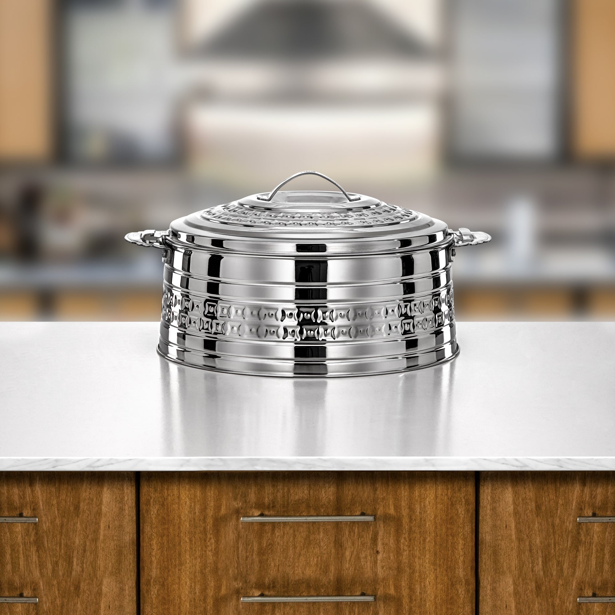 Almarjan Rodha Hot Pot Set 4 Pieces Silver