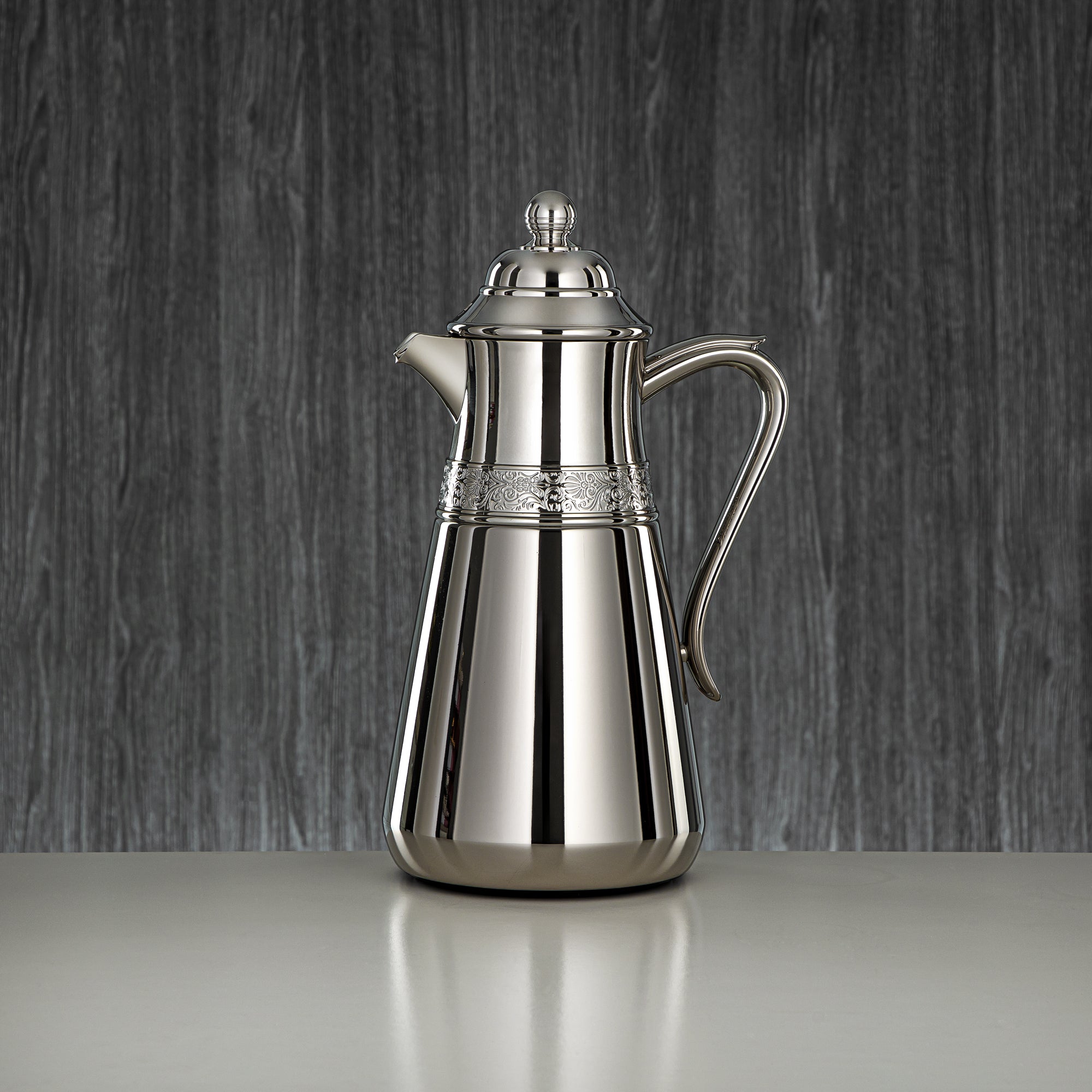 Almarjan Vacuum Flask Set, 0.7L + 1L, Silver (UMC-A0700/B1000 E2) - Classic & Elegant