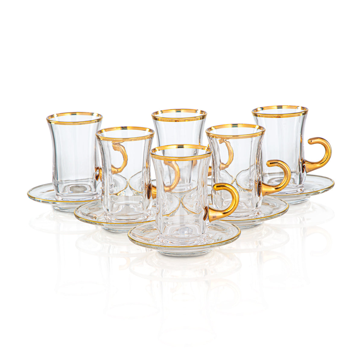 Tasse à thé en verre Almarjan 120 ML - 1043BJ-0001P-GLD